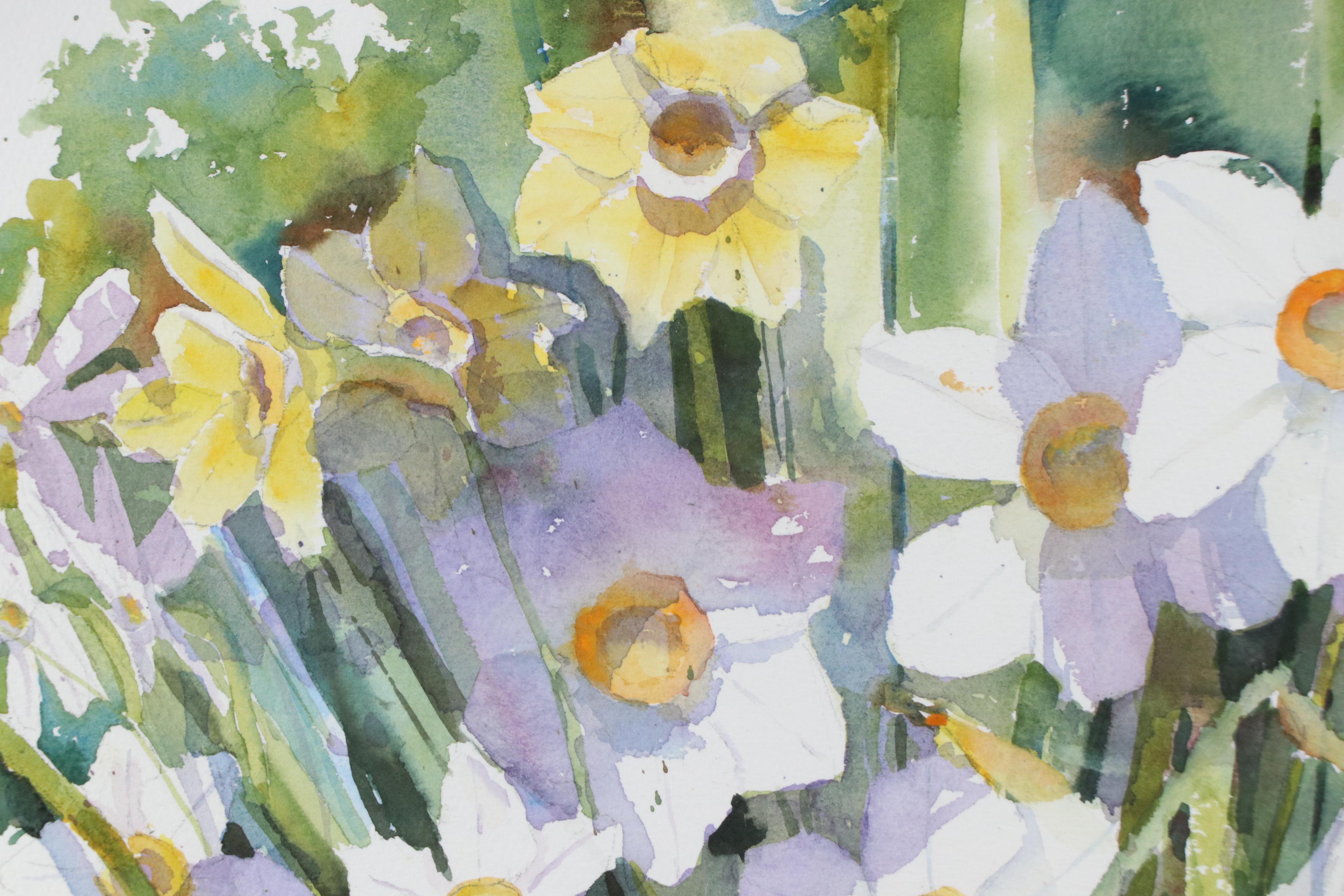Bonnie K. Short Watercolor Painting "Daffodil Study"