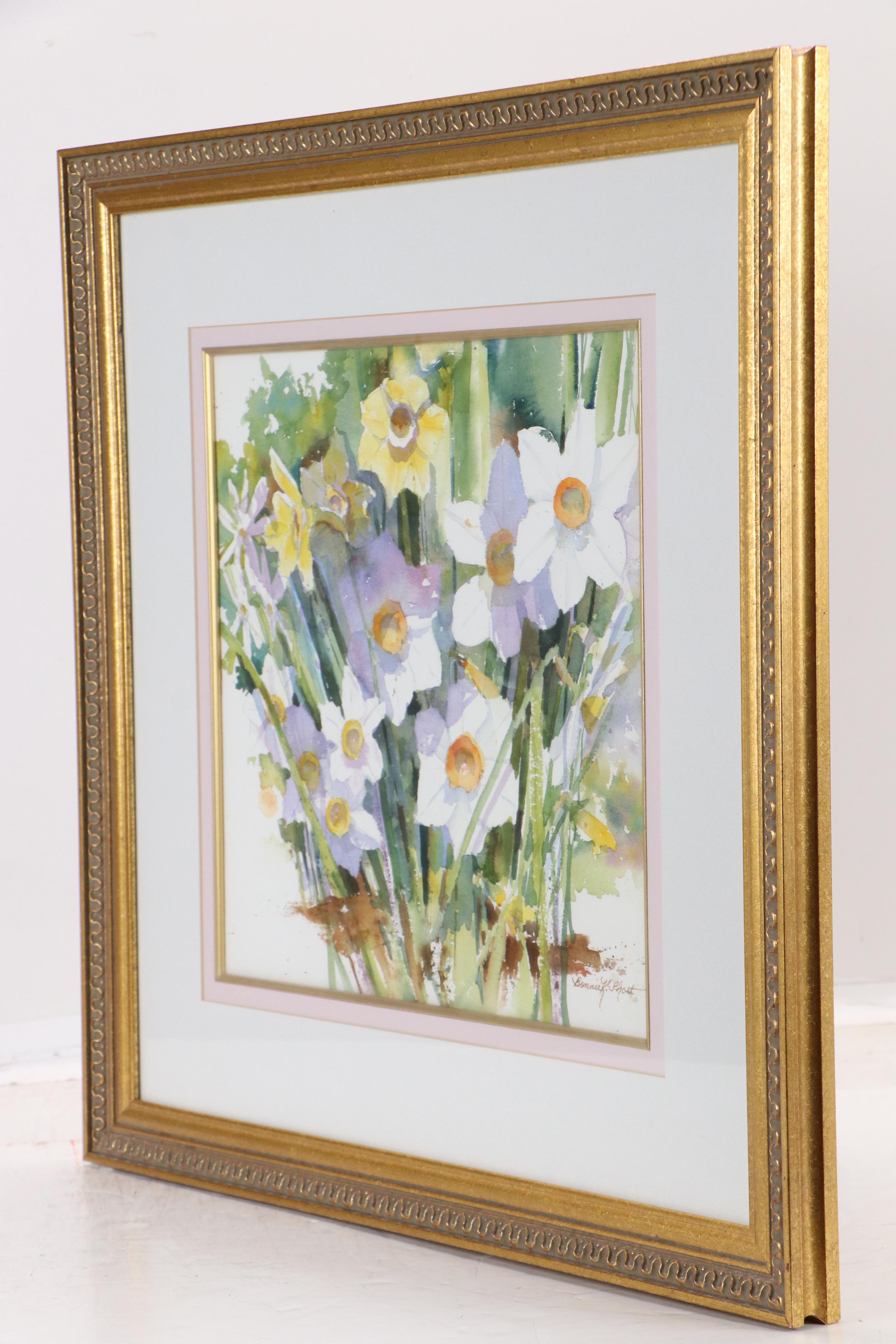 Bonnie K. Short Watercolor Painting "Daffodil Study"