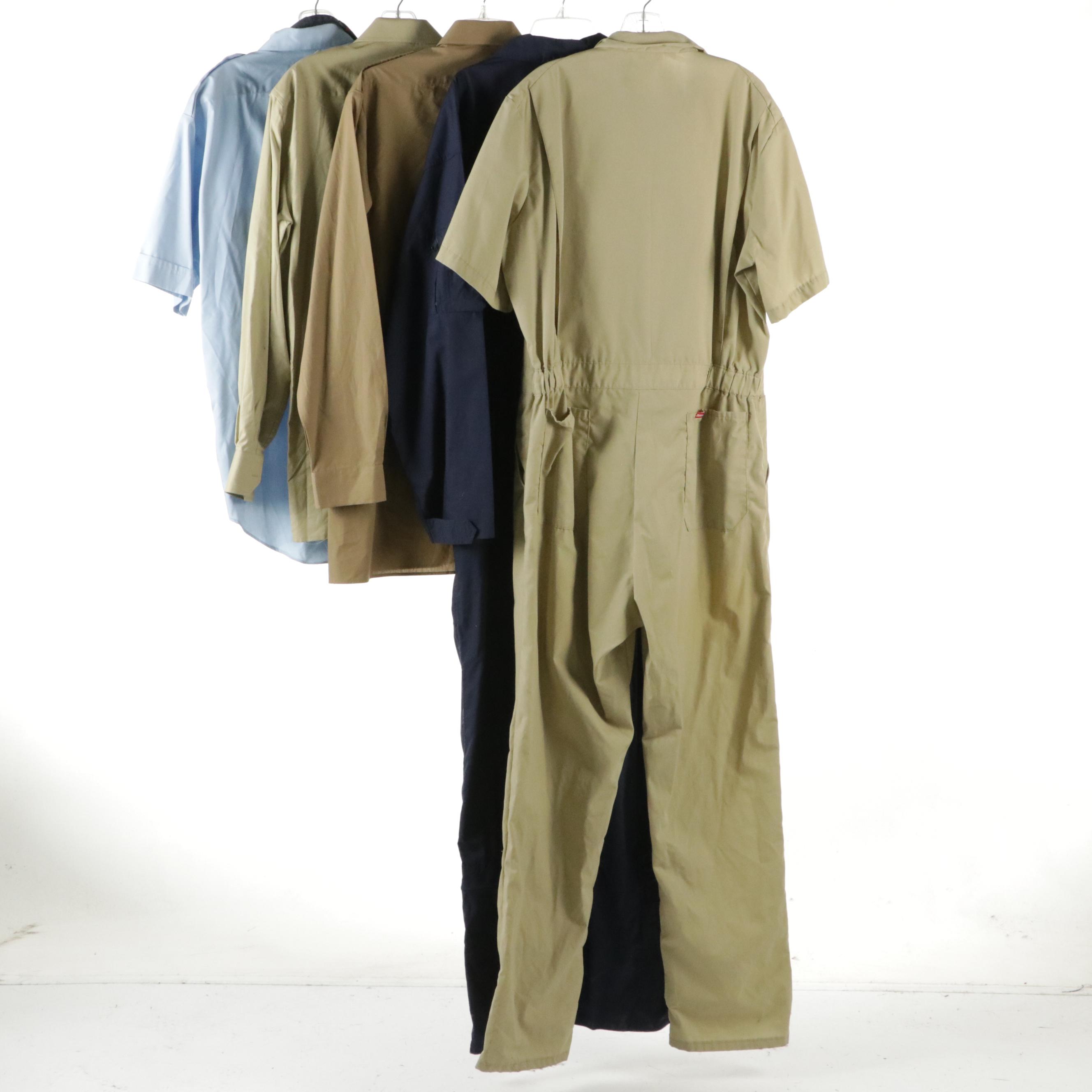 Men's Dickies and Rothco Cotton Flight Suits, Other Khaki Shirts, and More
