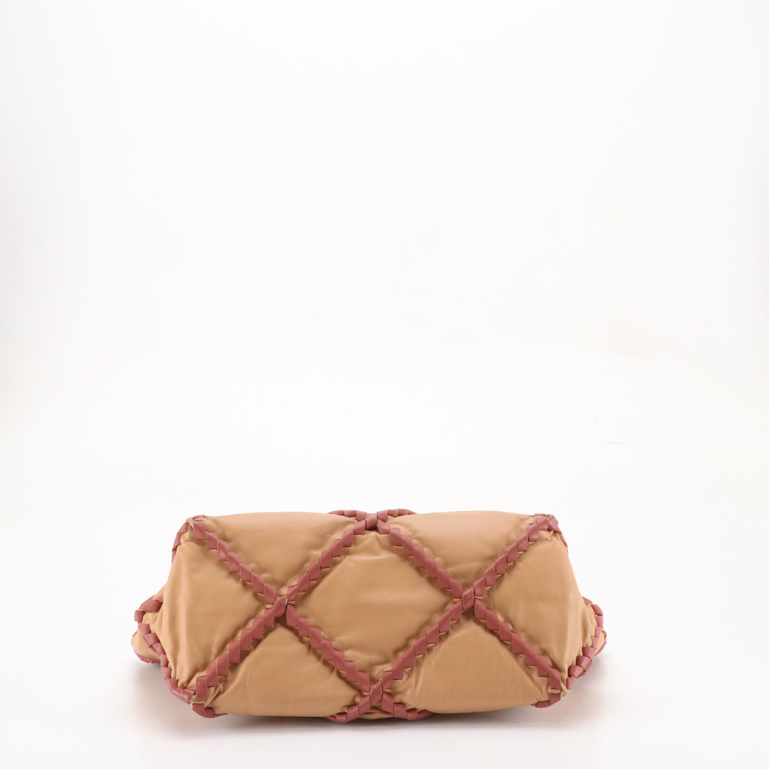 Bottega Veneta Tote Bag in Raised Intrecciato Detail Lambskin Leather