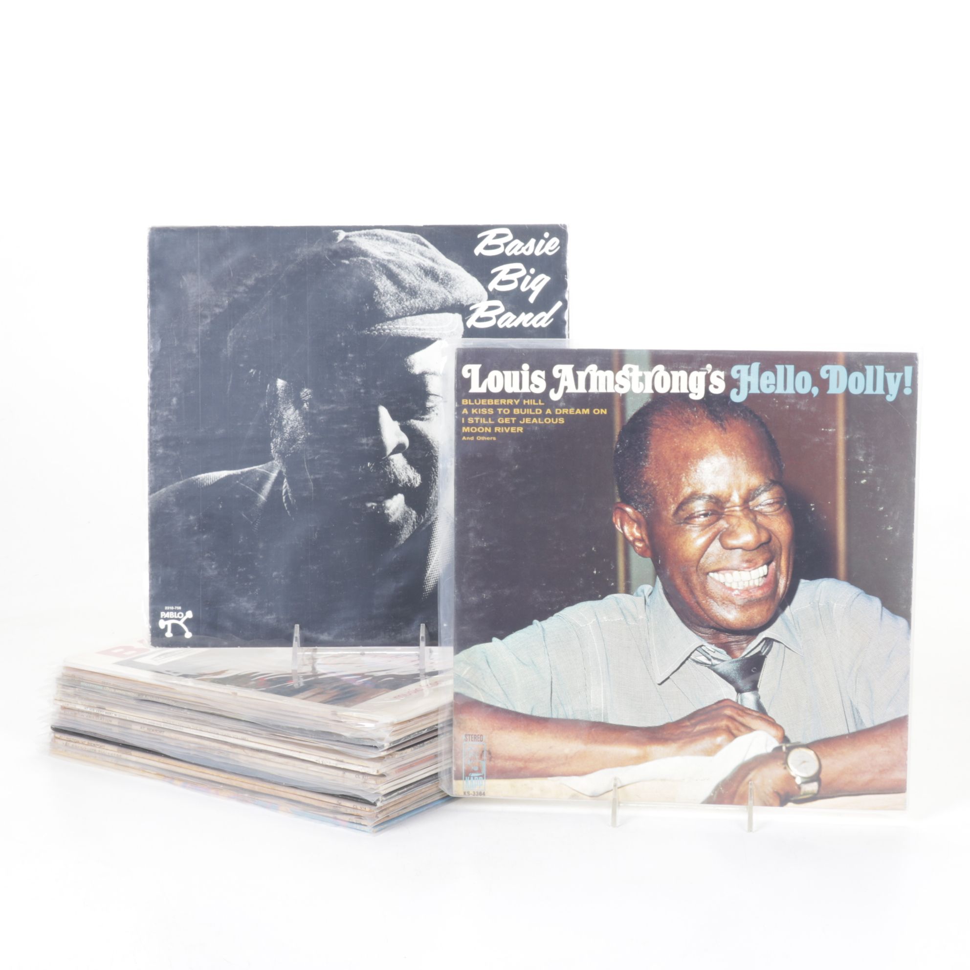 Count Basie, Louis Armstrong & Duke Ellington Vinyl Record Albums