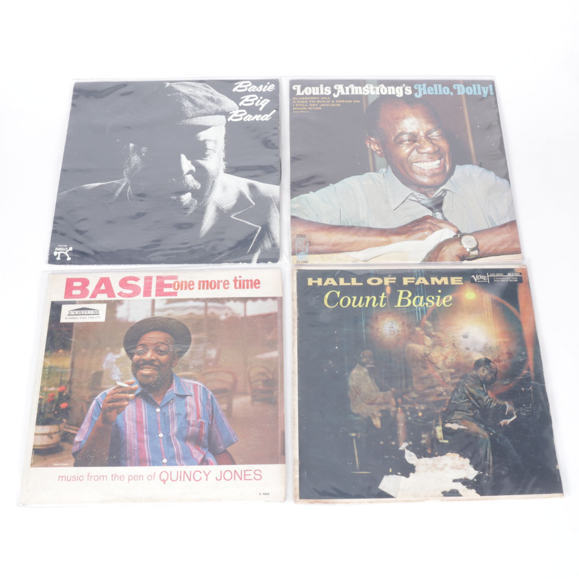 Count Basie, Louis Armstrong & Duke Ellington Vinyl Record Albums