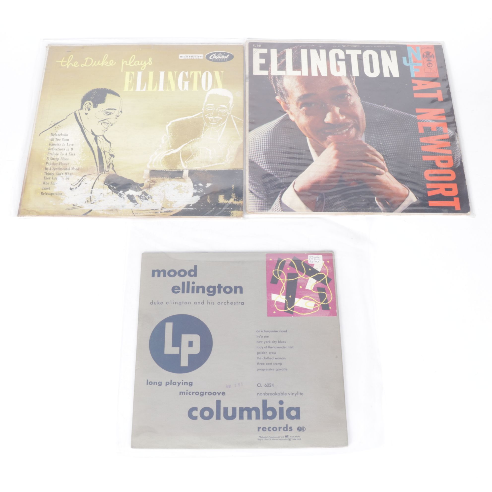 Count Basie, Louis Armstrong & Duke Ellington Vinyl Record Albums