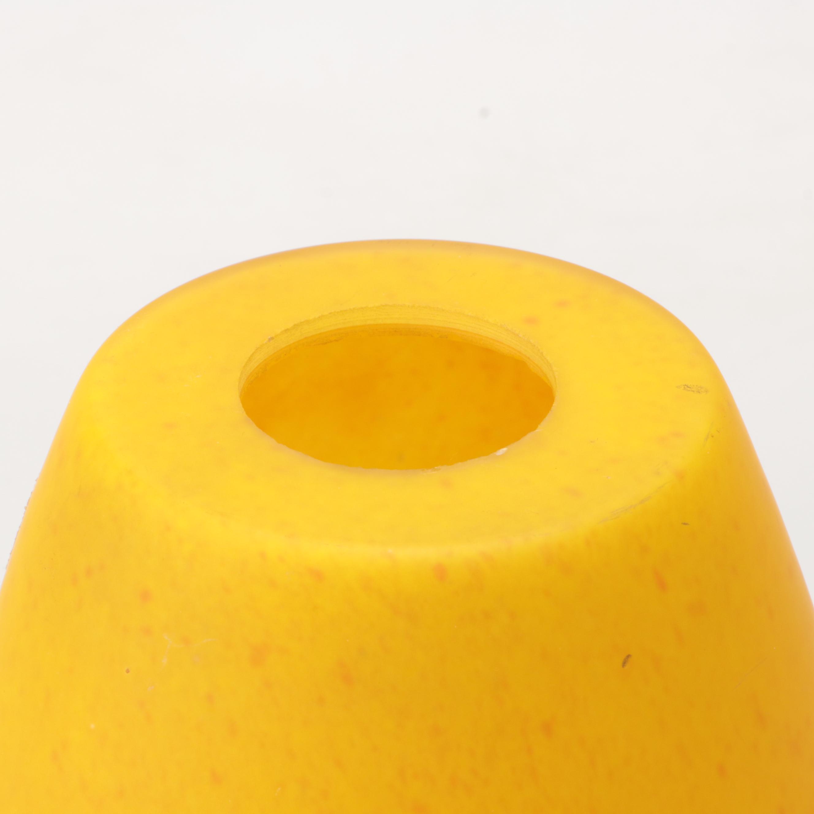 Mold-Blown Yellow and Confetti Satin Glass Pendant Shade