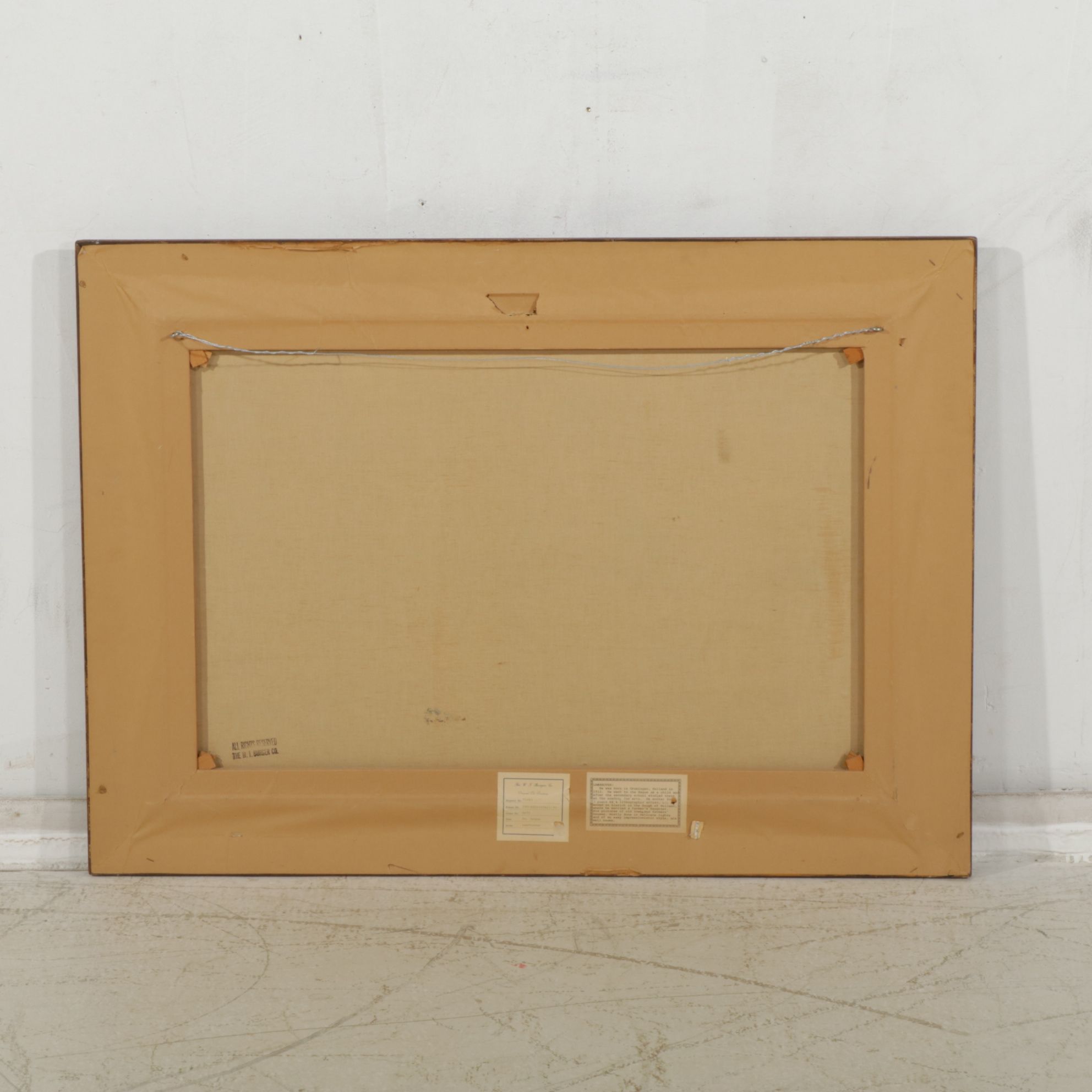 Bernard Laarhoven Oil Painting "Moret, France", Late 20th Century