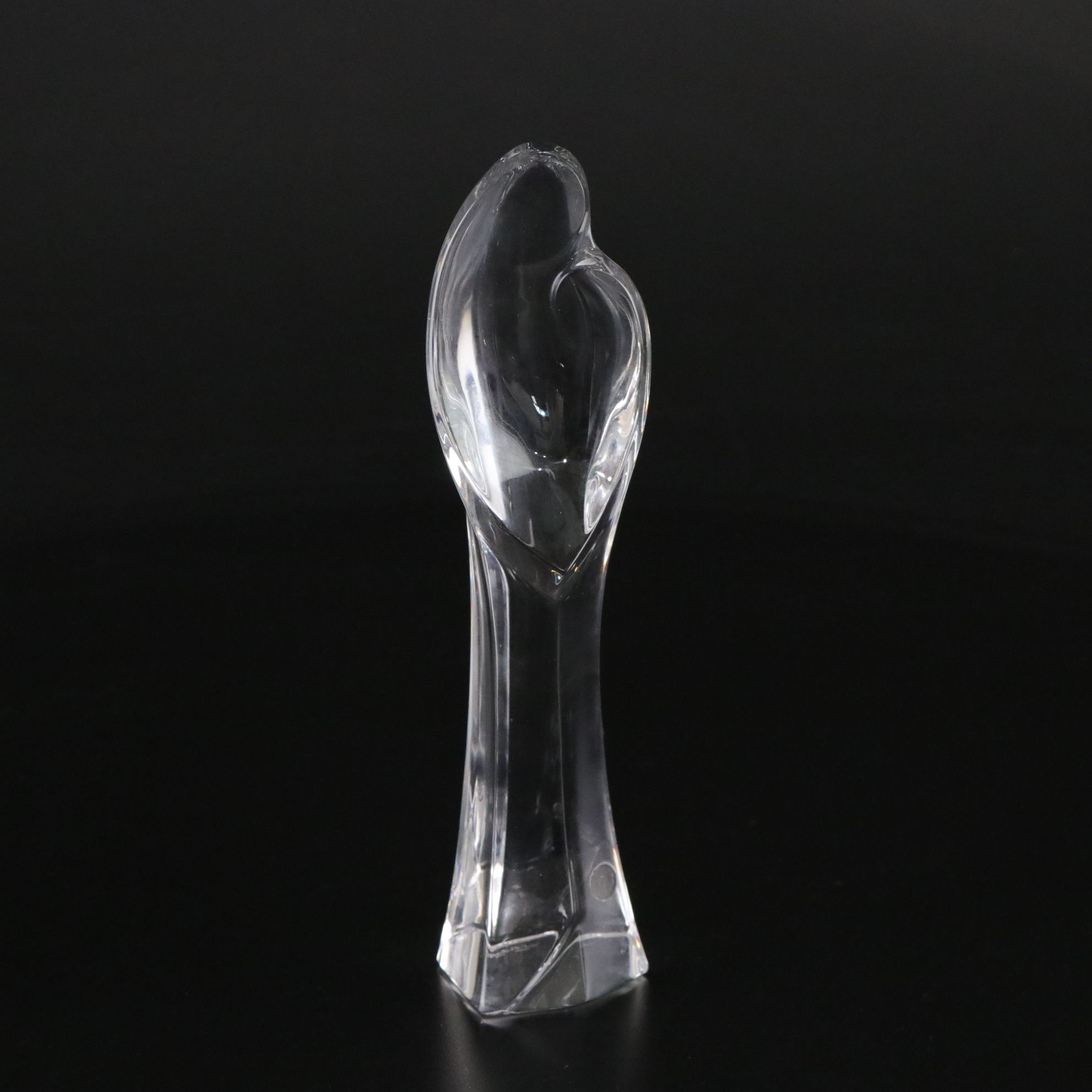 Baccarat Crystal Golf Figurine with Val St. Lambert Madonna and Child Figurine