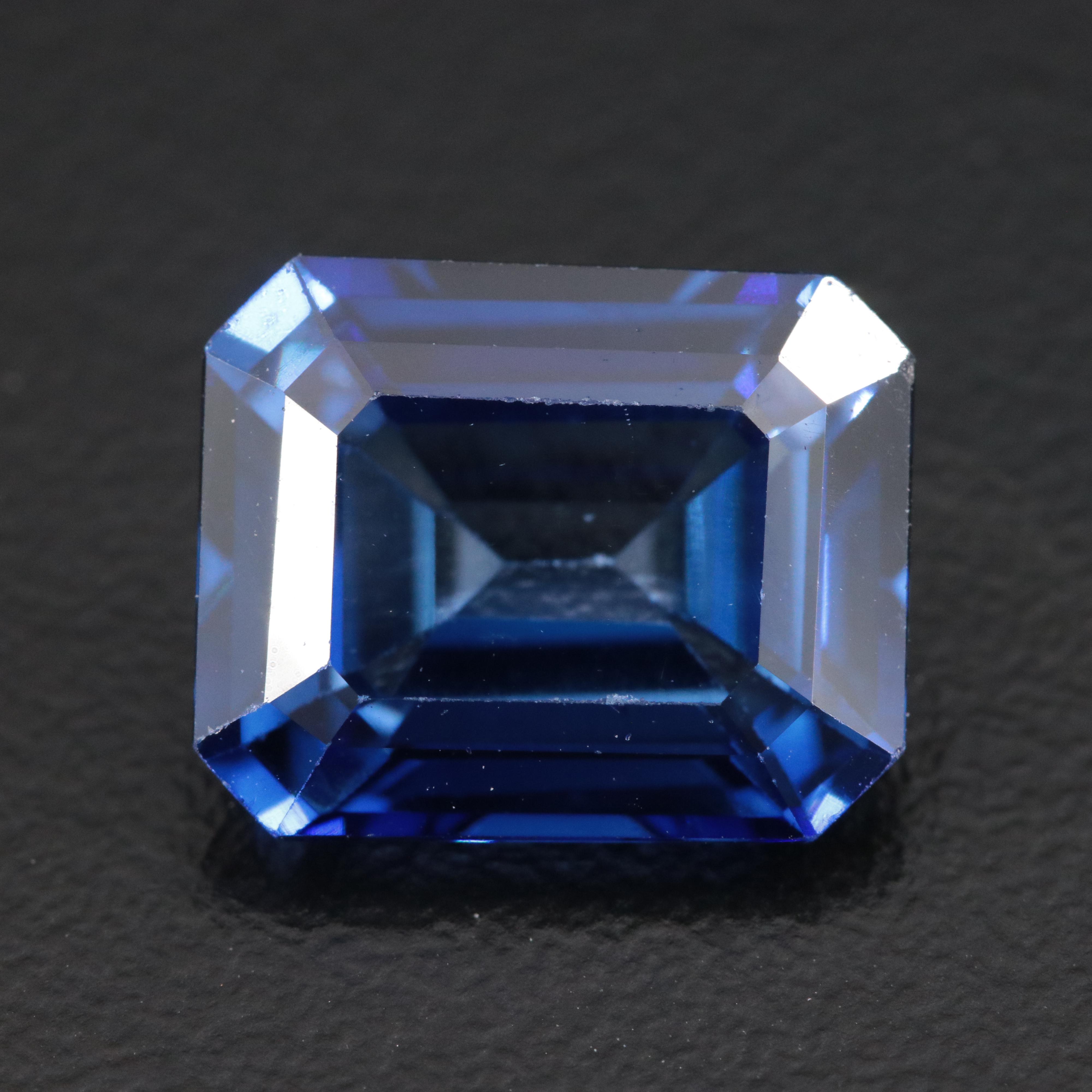 Loose 6.98 CT Lab Grown Sapphire