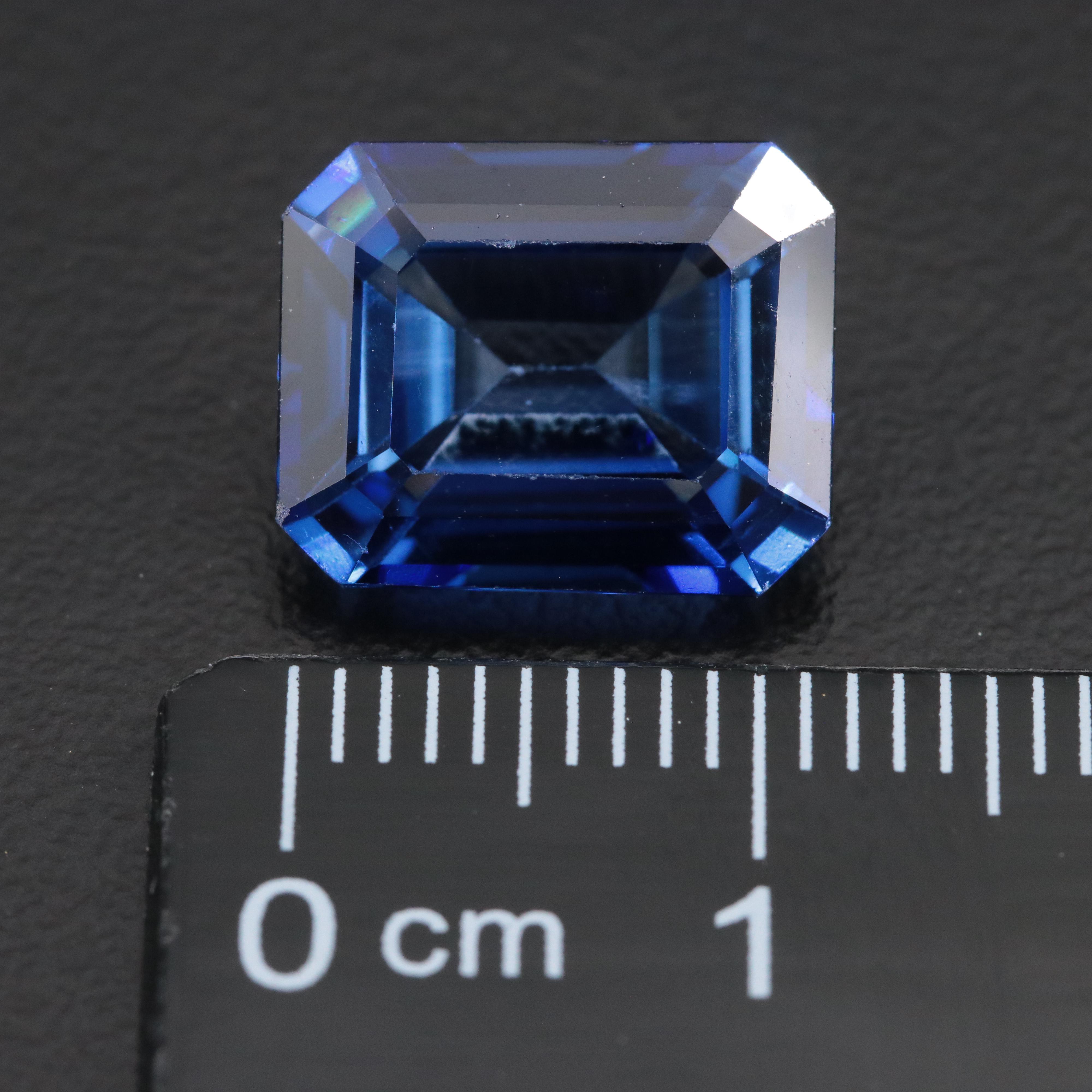 Loose 6.98 CT Lab Grown Sapphire