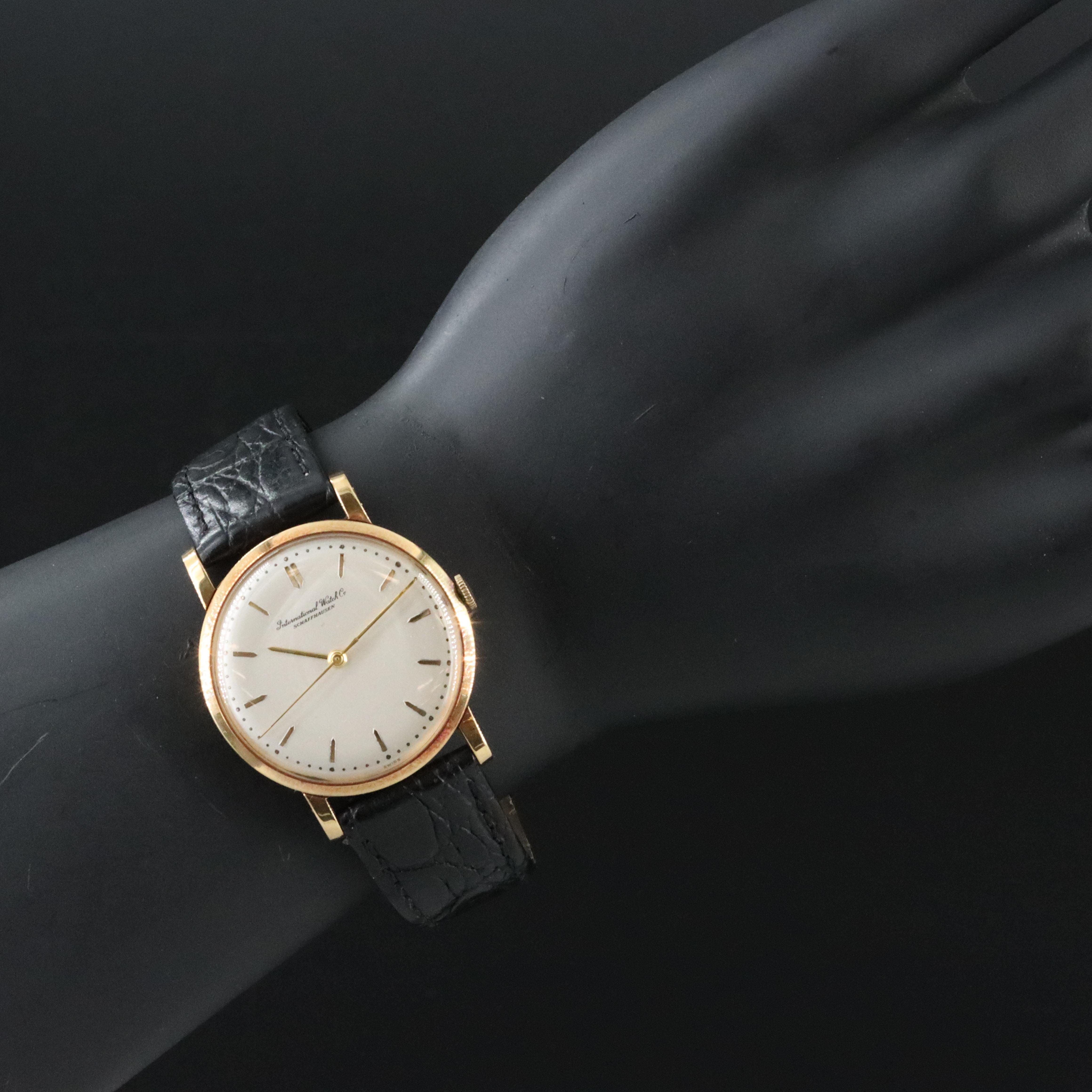 Vintage 18K I.W.C. International Watch Co. Stem Wind Watch