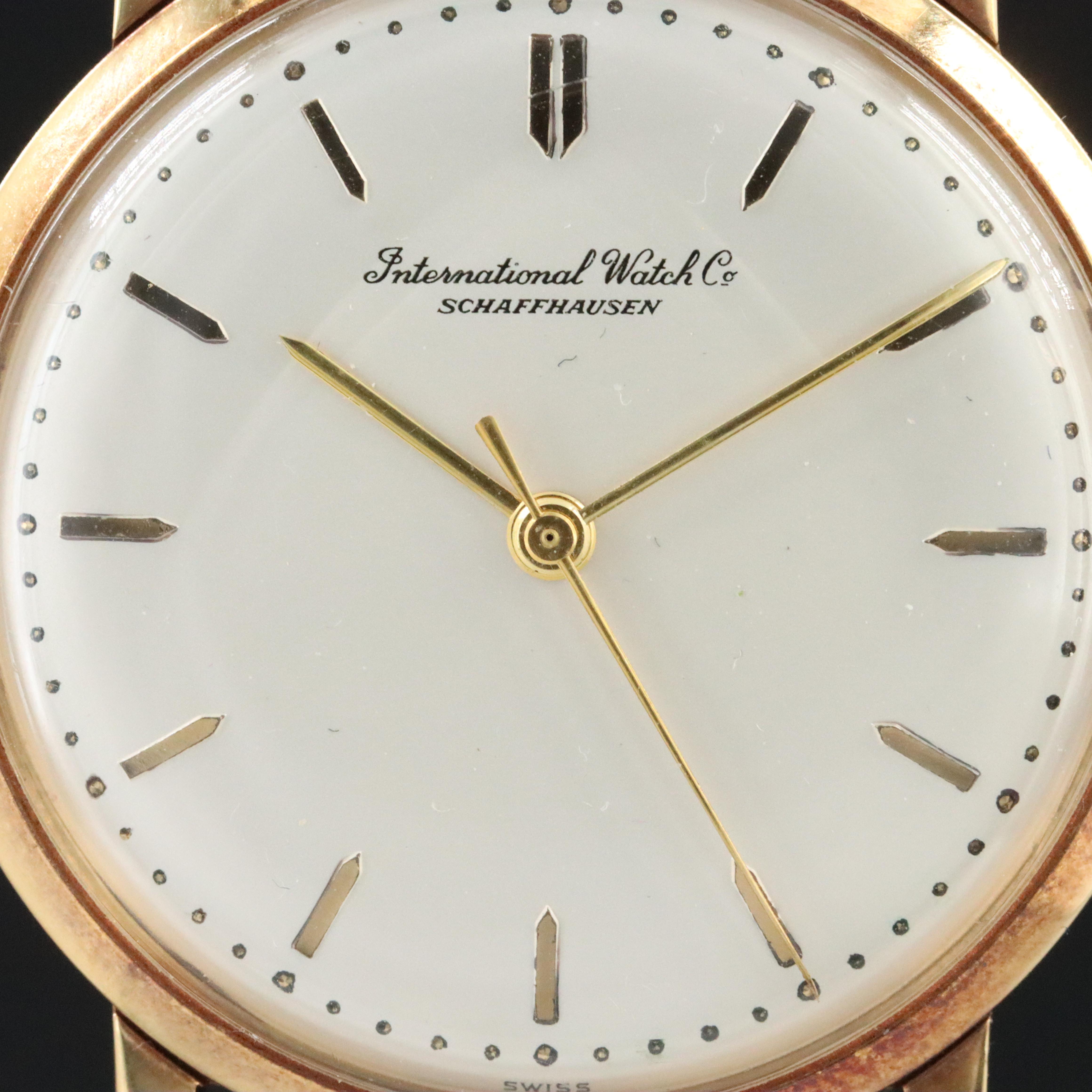 Vintage 18K I.W.C. International Watch Co. Stem Wind Watch