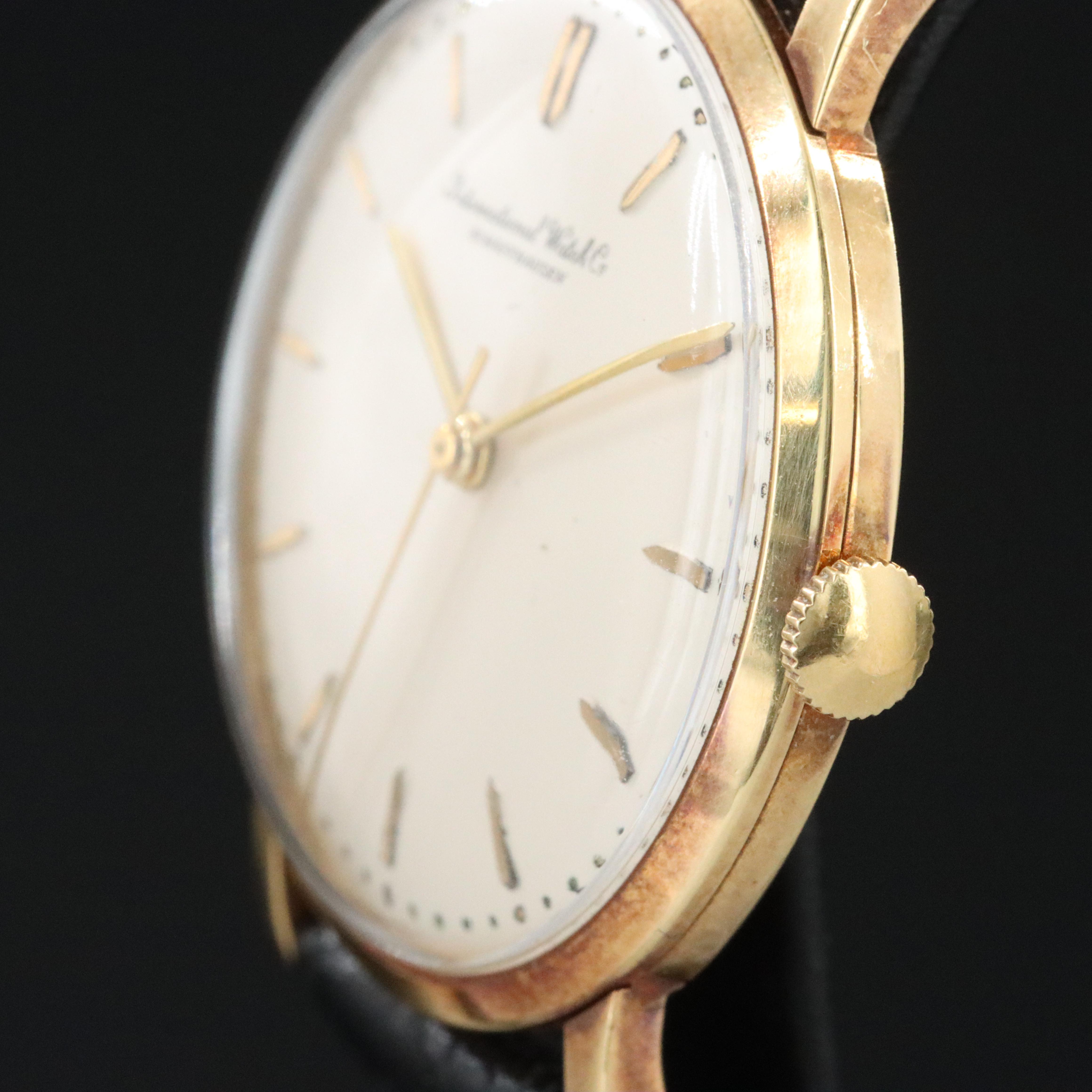 Vintage 18K I.W.C. International Watch Co. Stem Wind Watch