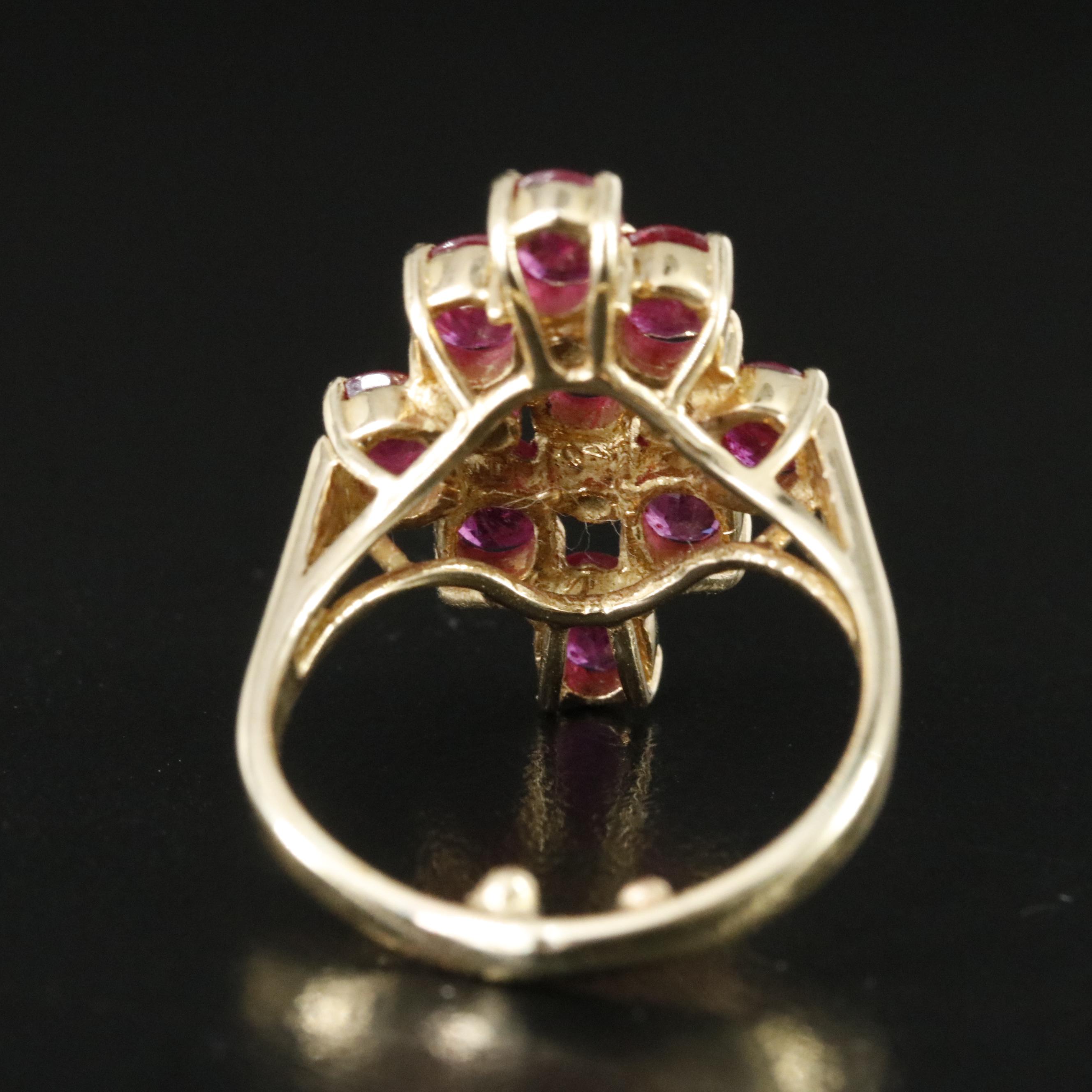 14K Ruby and Diamond Ring