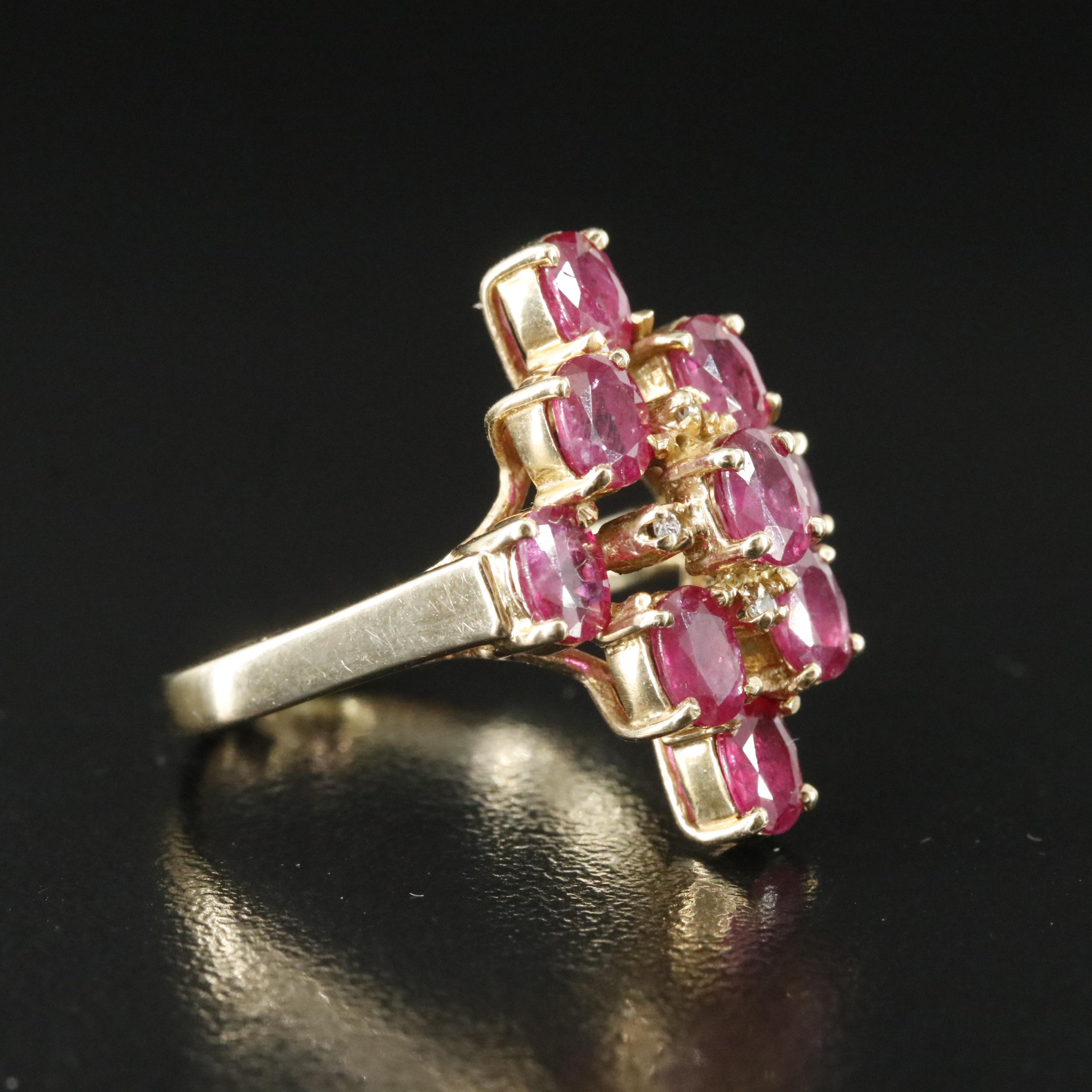 14K Ruby and Diamond Ring
