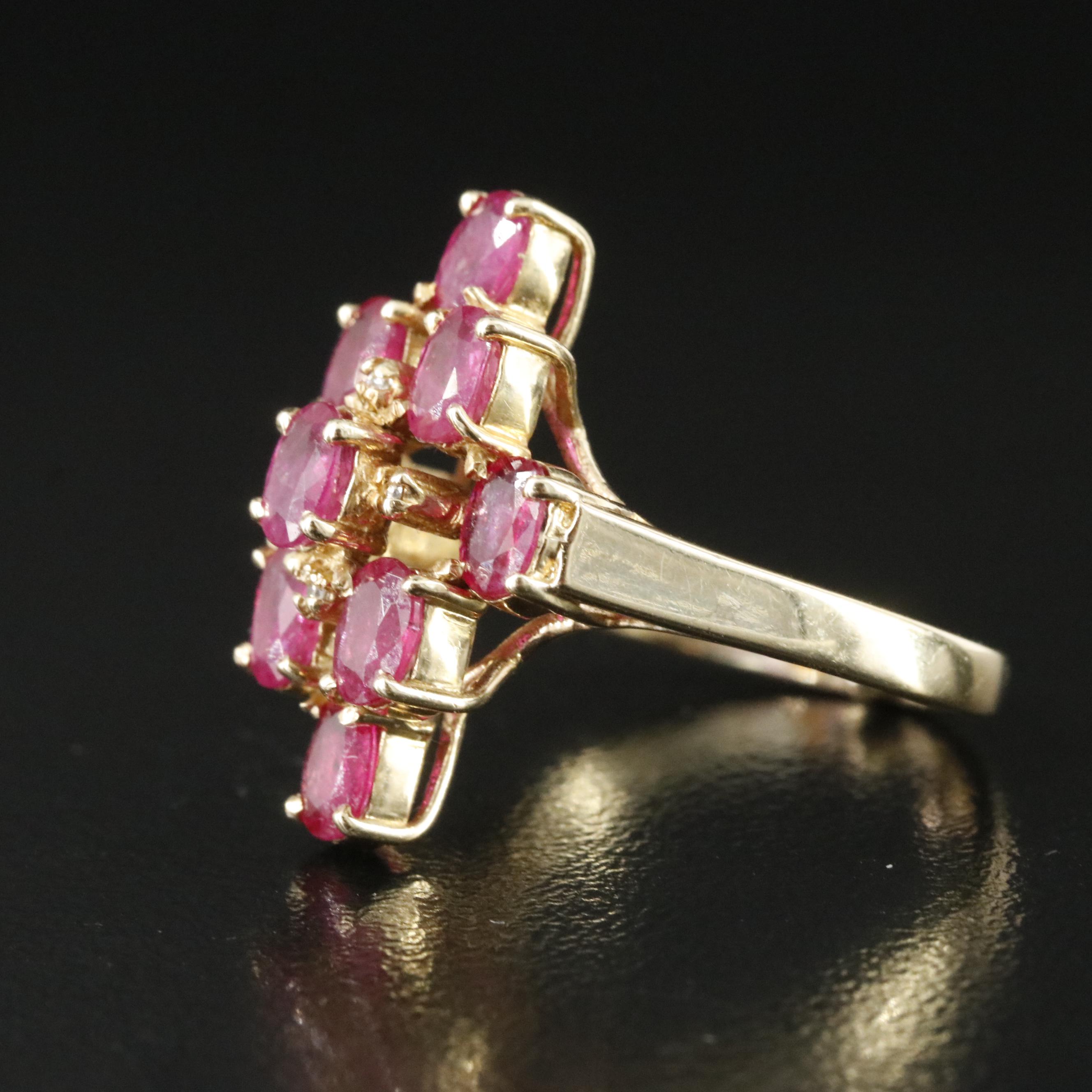 14K Ruby and Diamond Ring