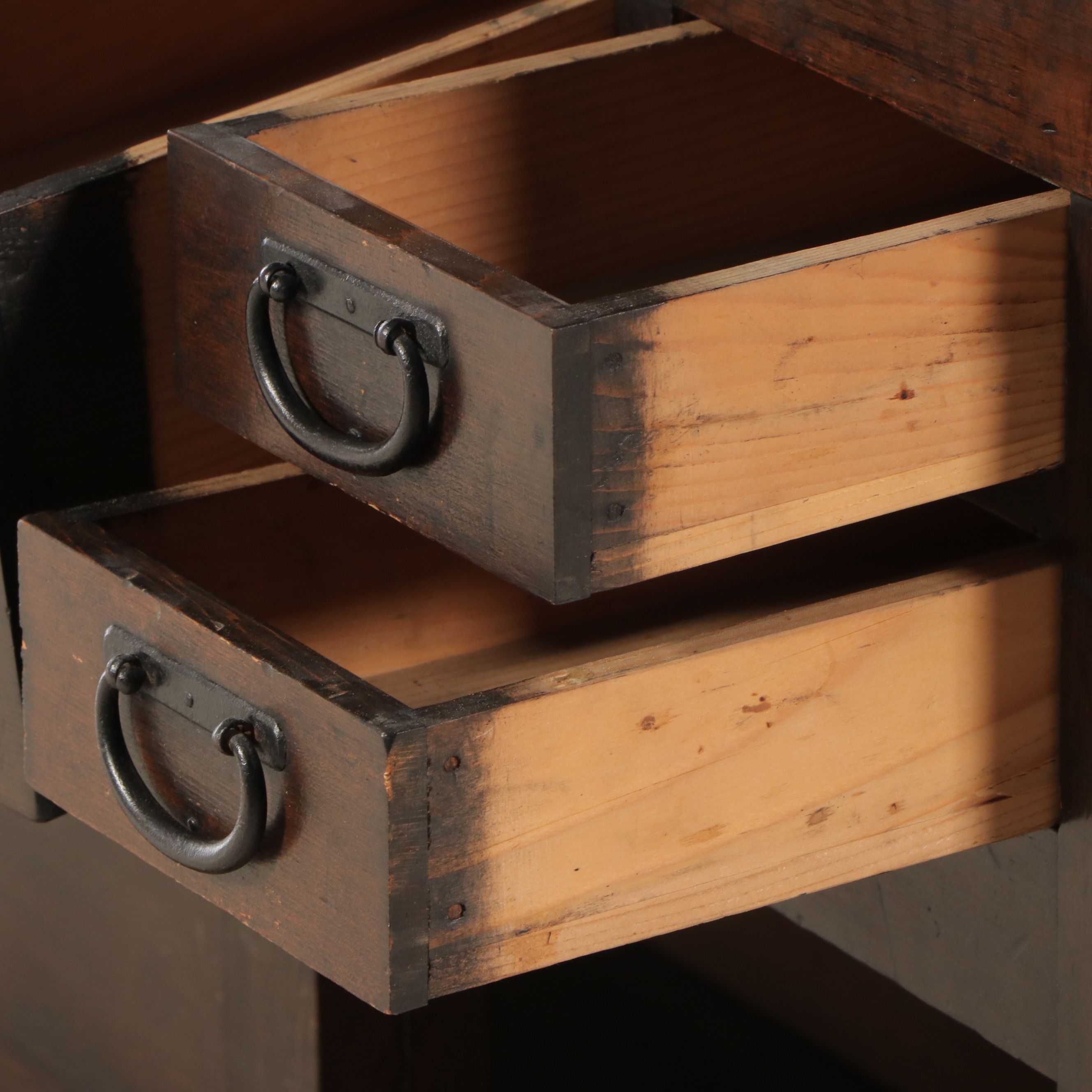 Japanese Wood Mizuya-Dansu Cupboard, Early 20th Century