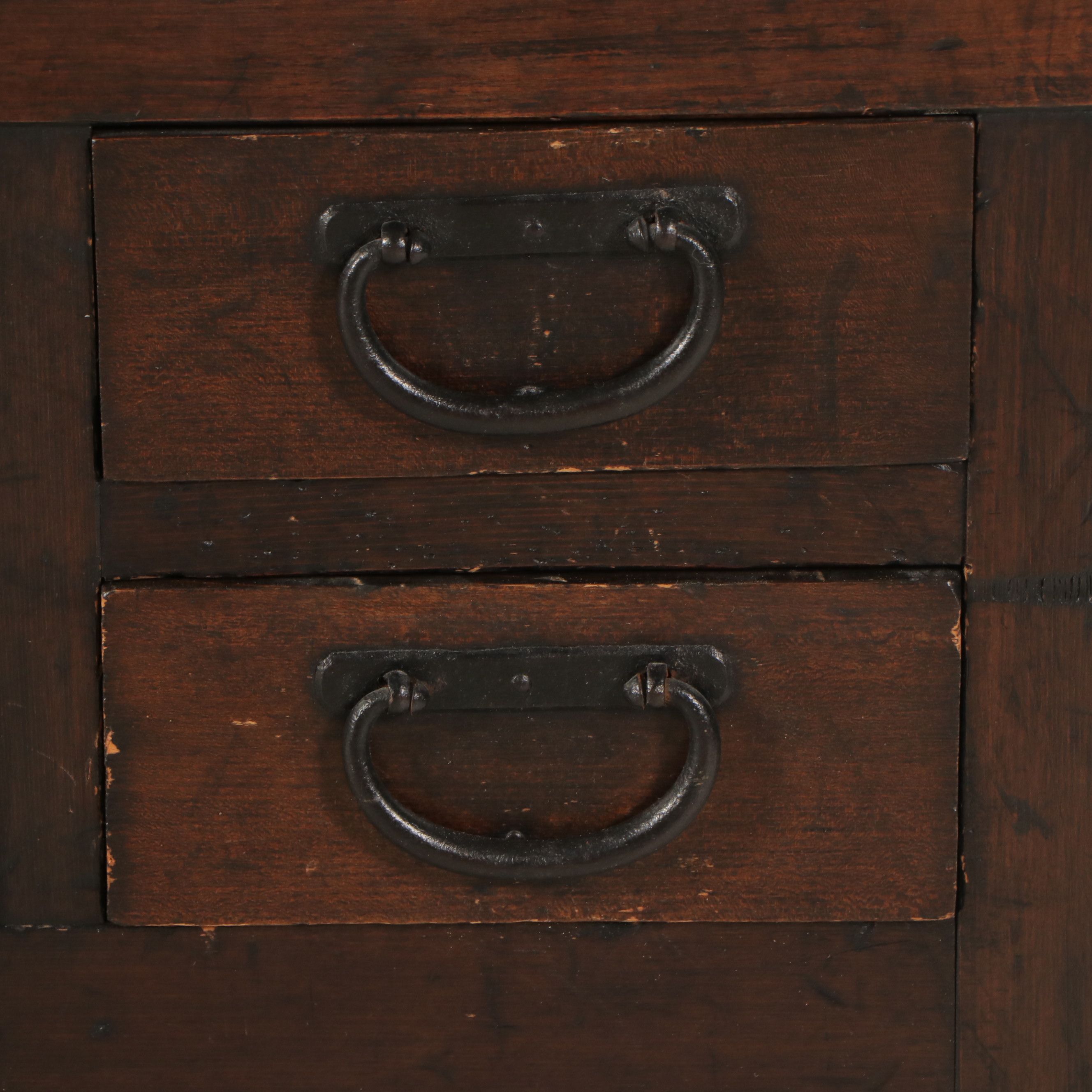 Japanese Wood Mizuya-Dansu Cupboard, Early 20th Century