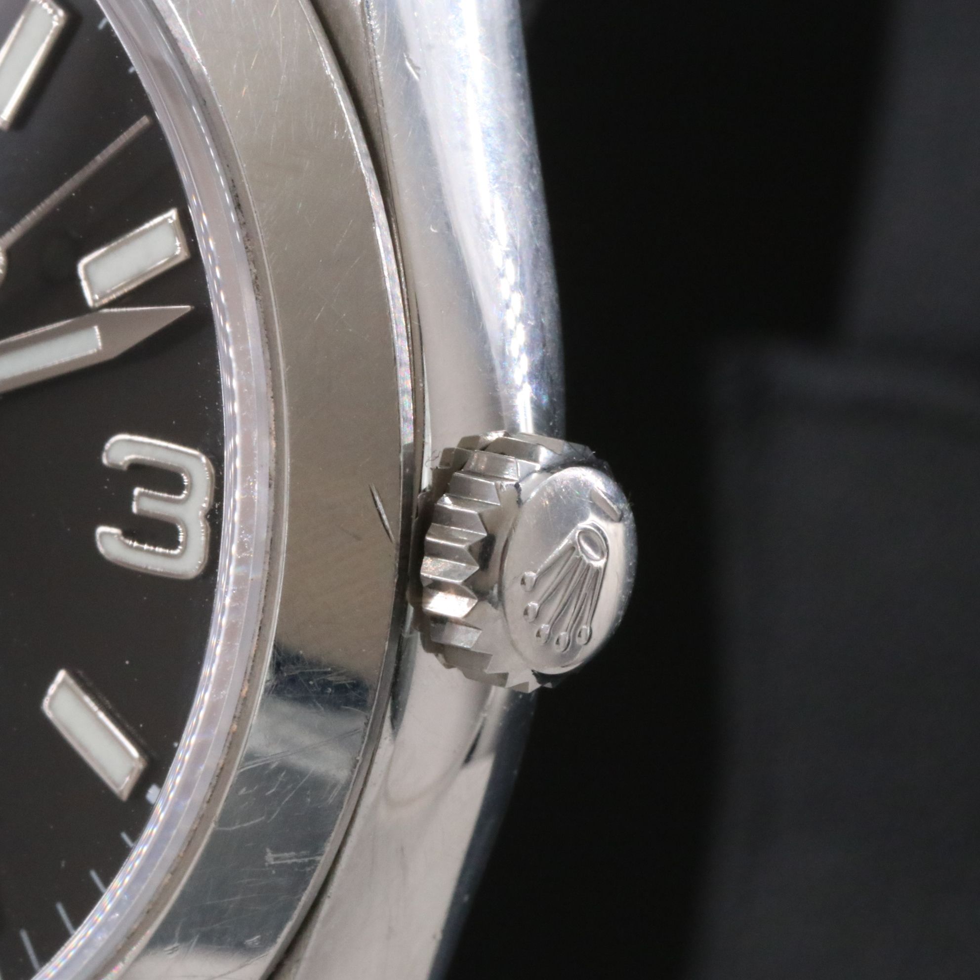 Rolex Black Dial 3 Arabic Numerals Explorer Watch