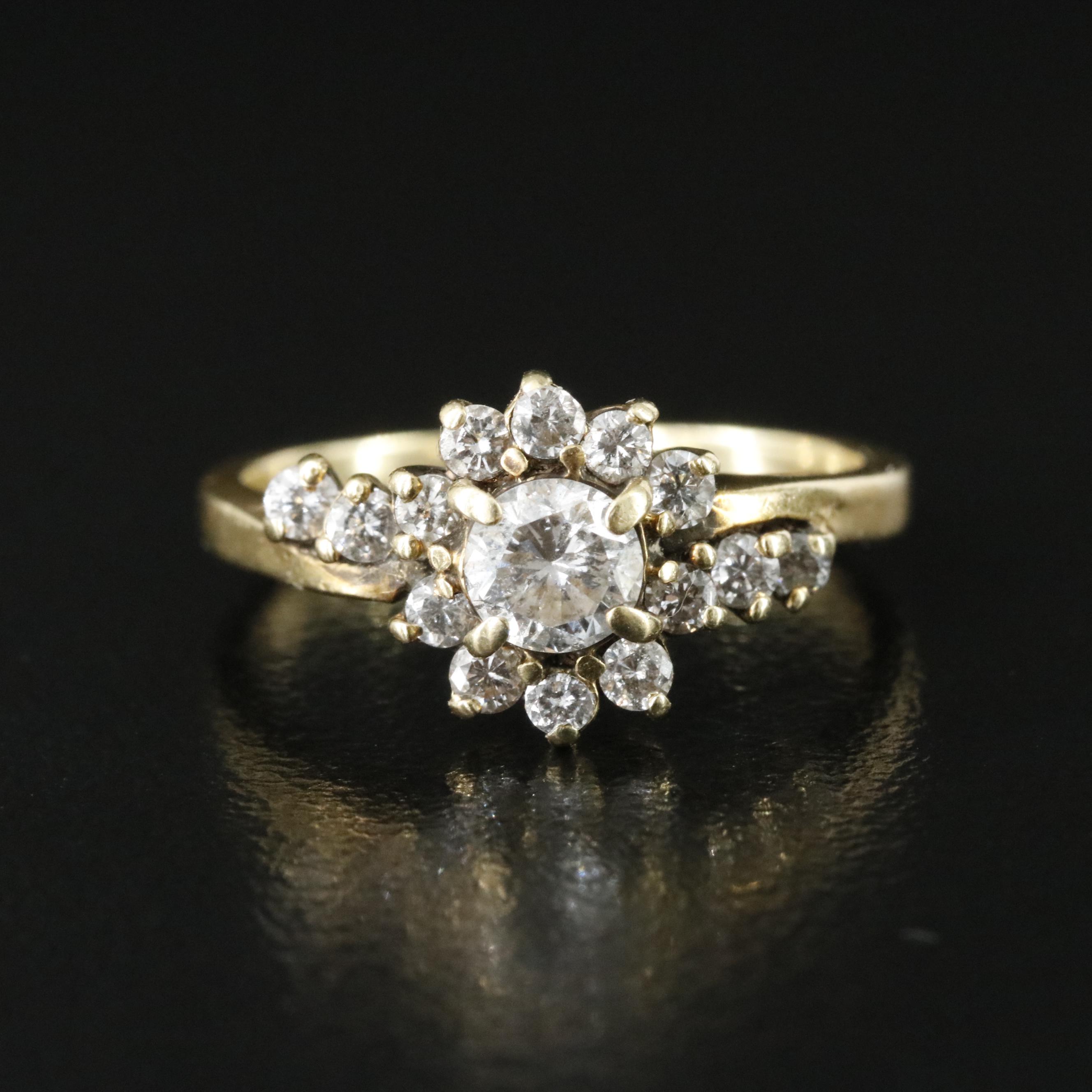 14K 0.68 CTW Diamond Ring