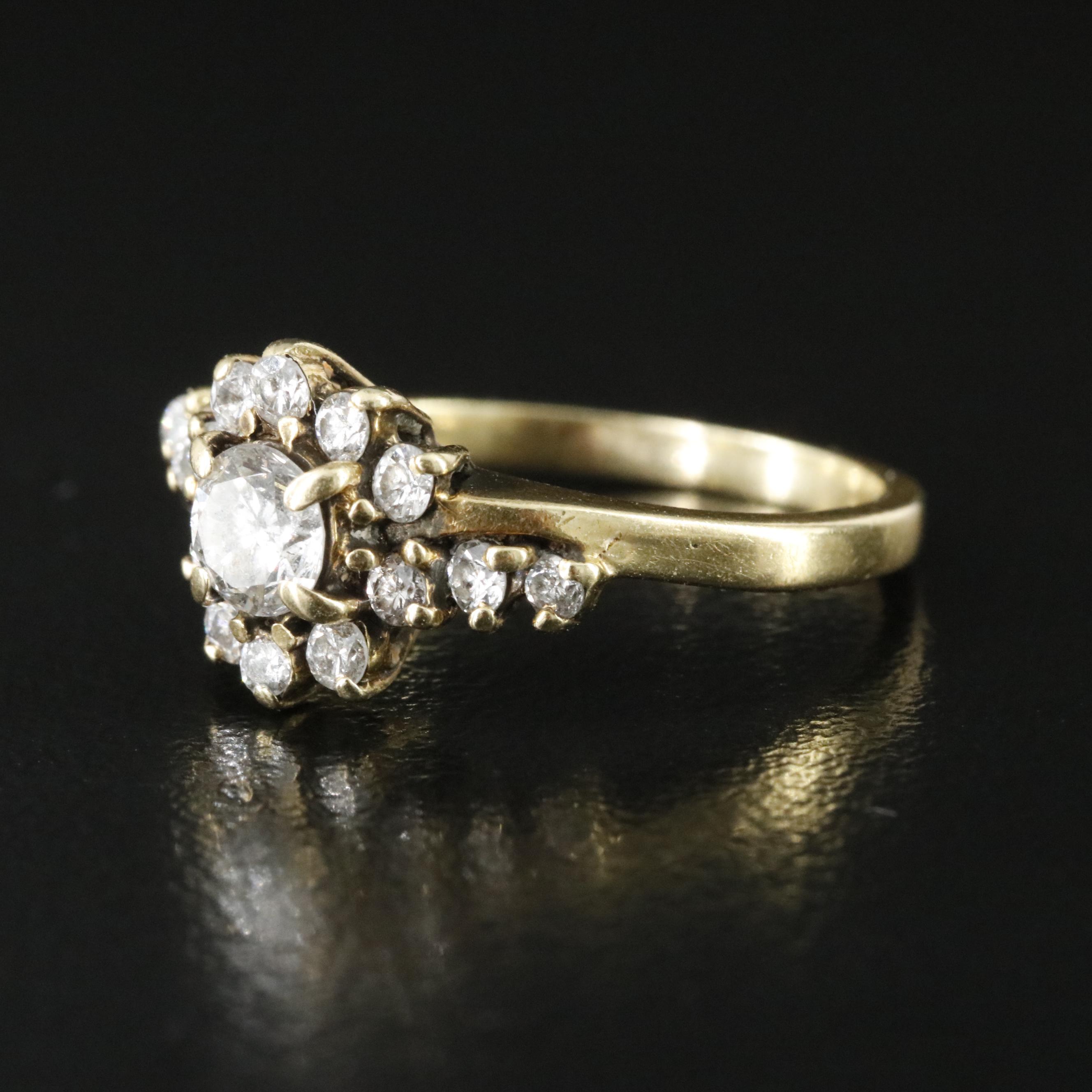 14K 0.68 CTW Diamond Ring