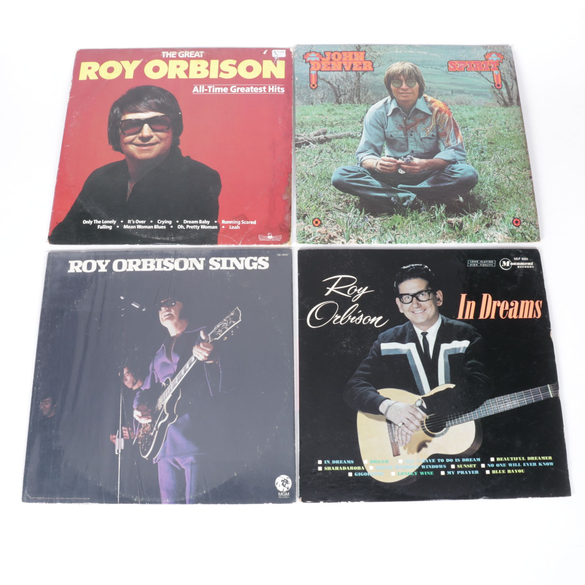 Roy Orbison, John Denver, Simon & Garfunkel and The Beach Boys Vinyl Records