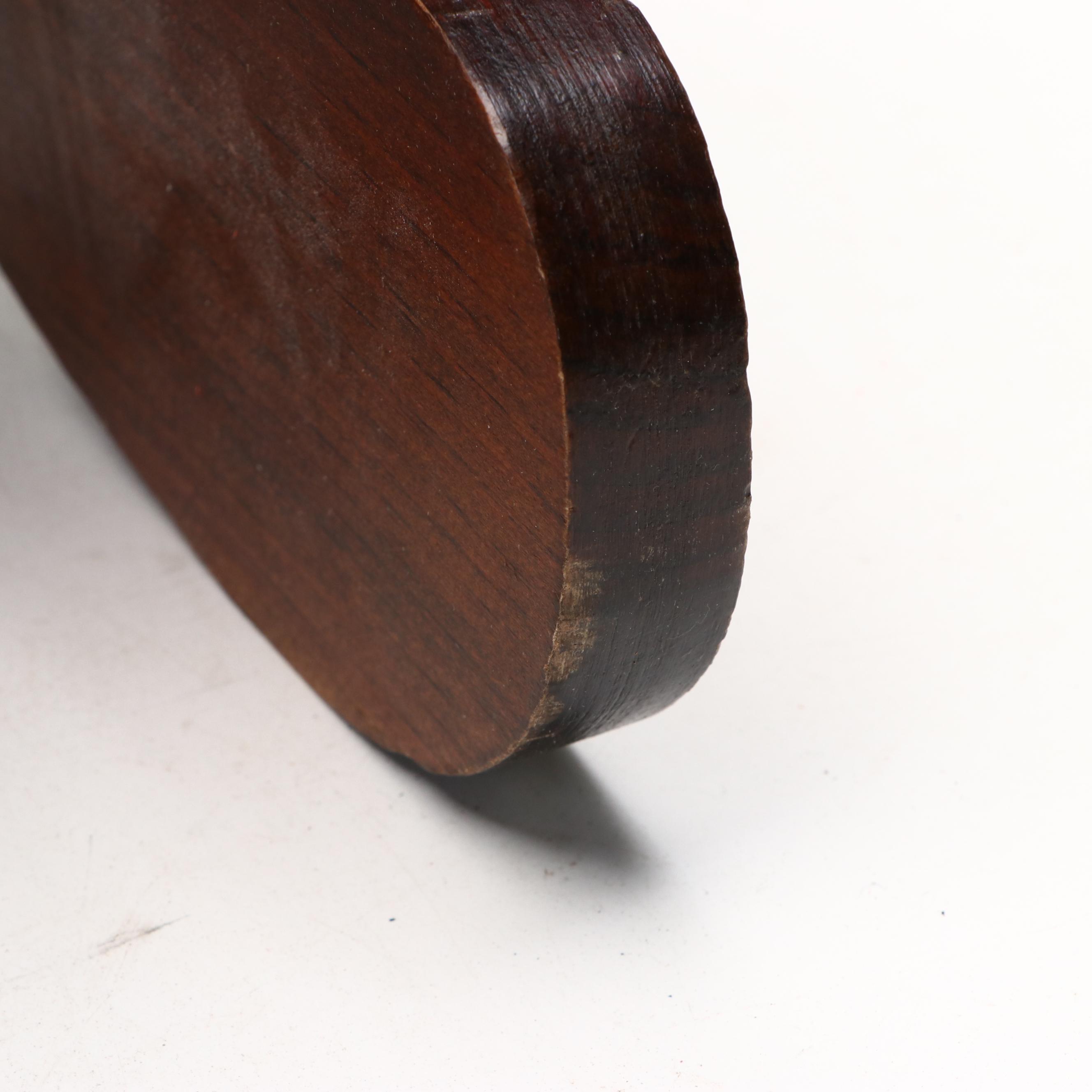 Leather and Wood Kneeling Bench