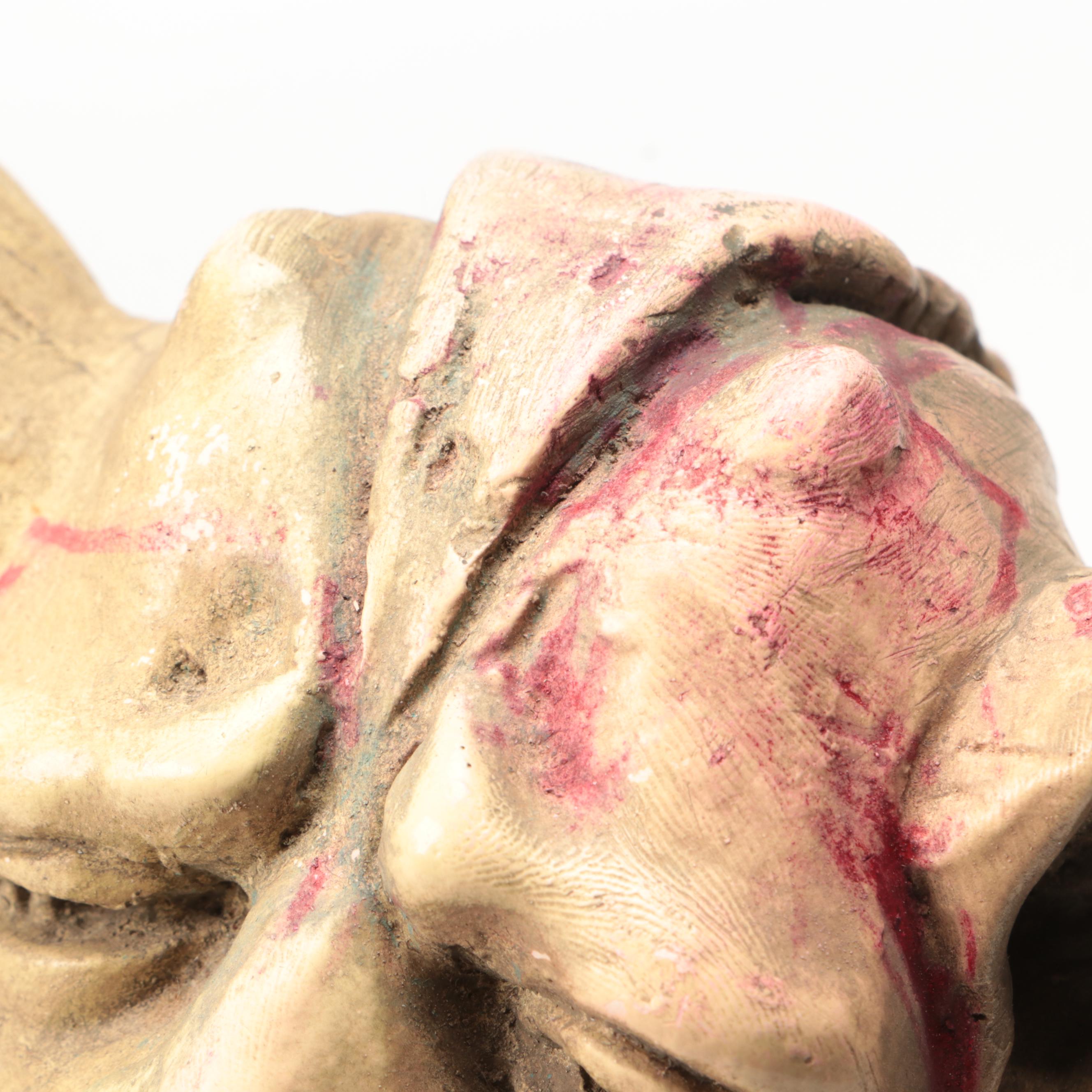 Hand-Carved Hand-Painted Wooden Cat with Animals and Other Figurines