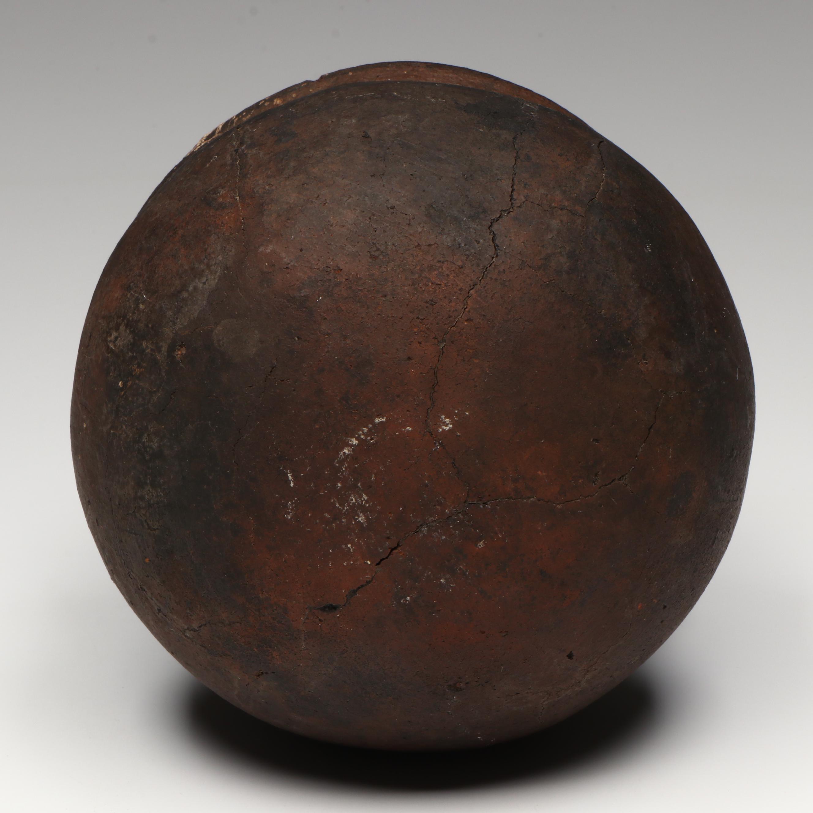 Pre-Columbian Colima Seated Figure with Ladle and Jar