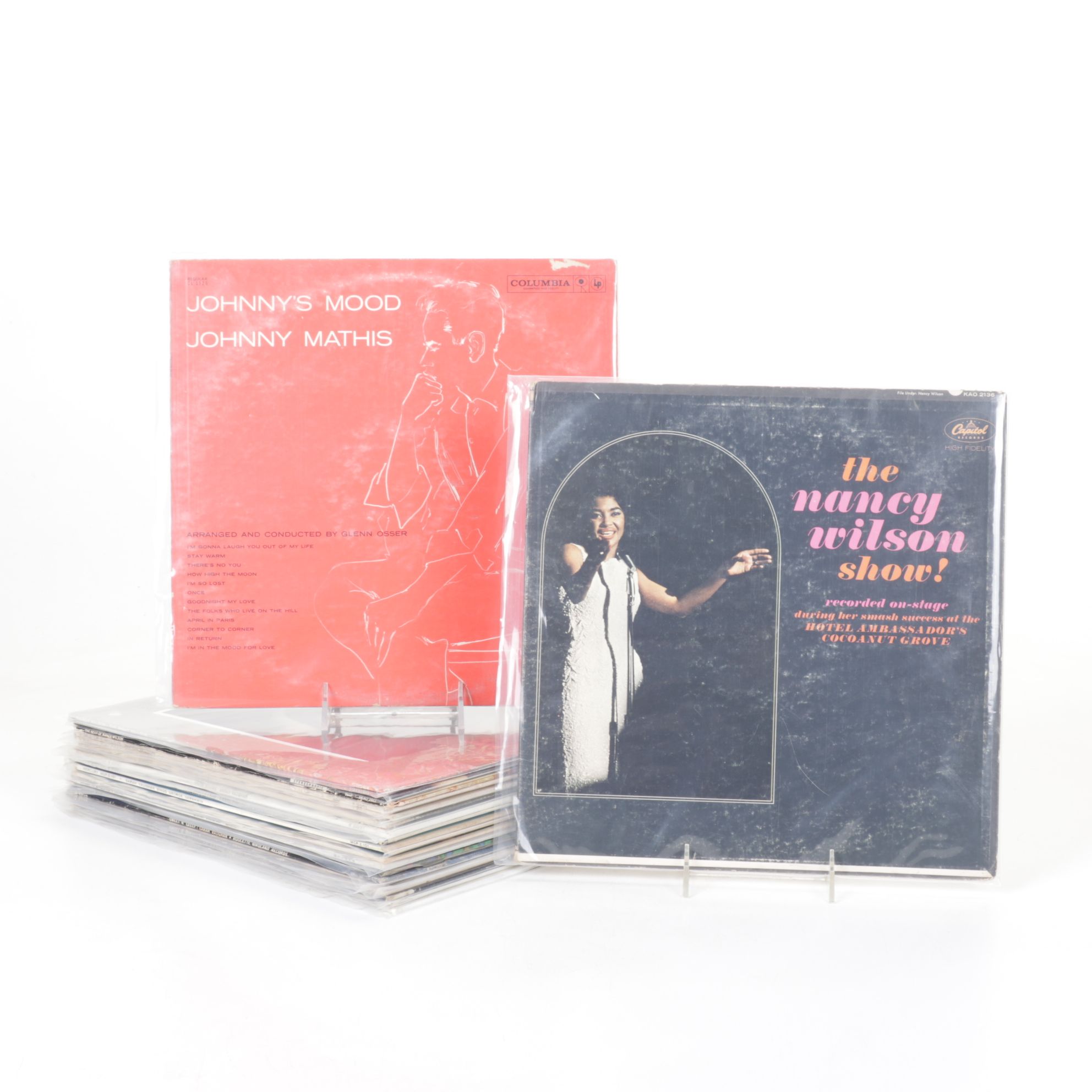 Nancy Wilson, Johnny Mathis & Sarah Vaughan Vinyl Record Albums