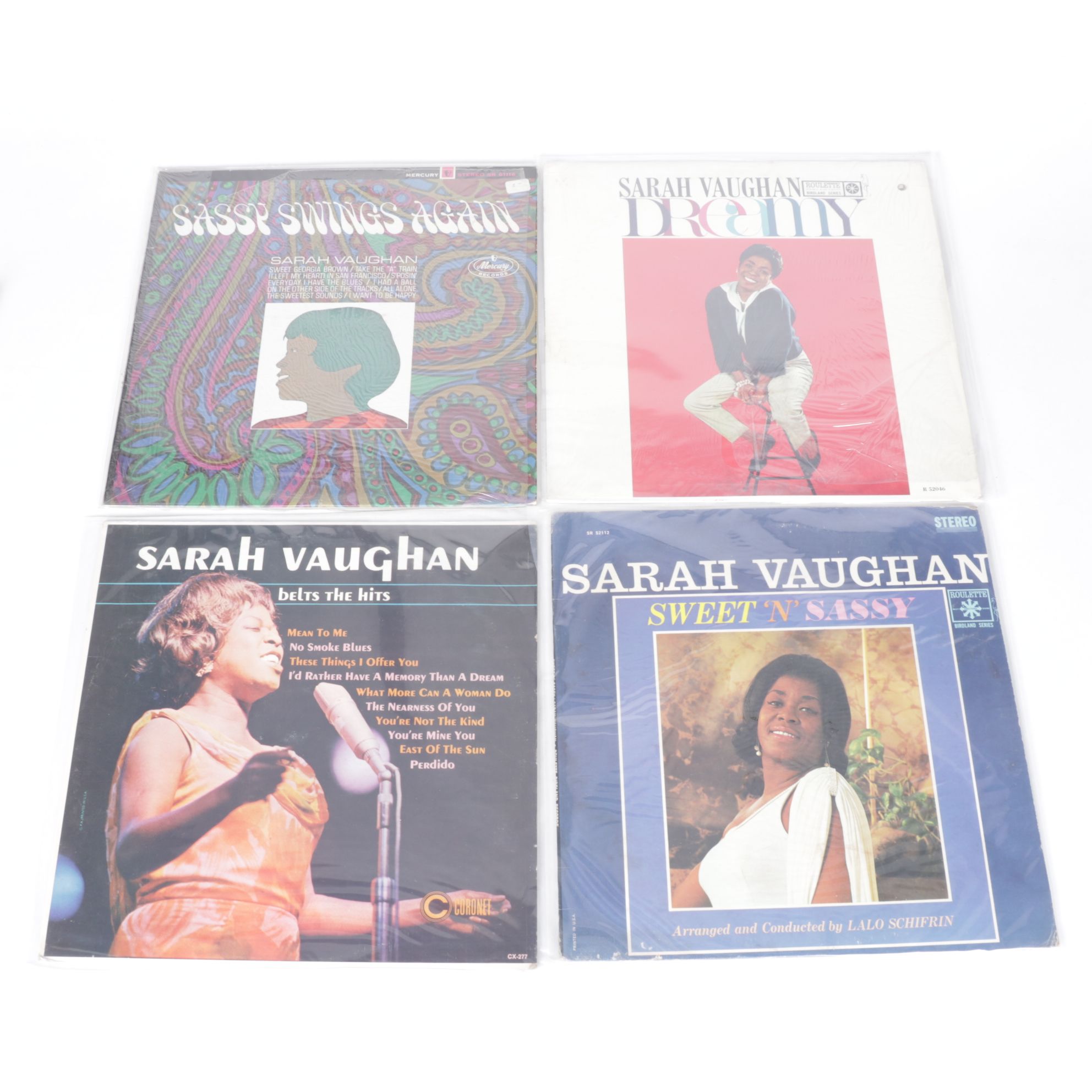 Nancy Wilson, Johnny Mathis & Sarah Vaughan Vinyl Record Albums