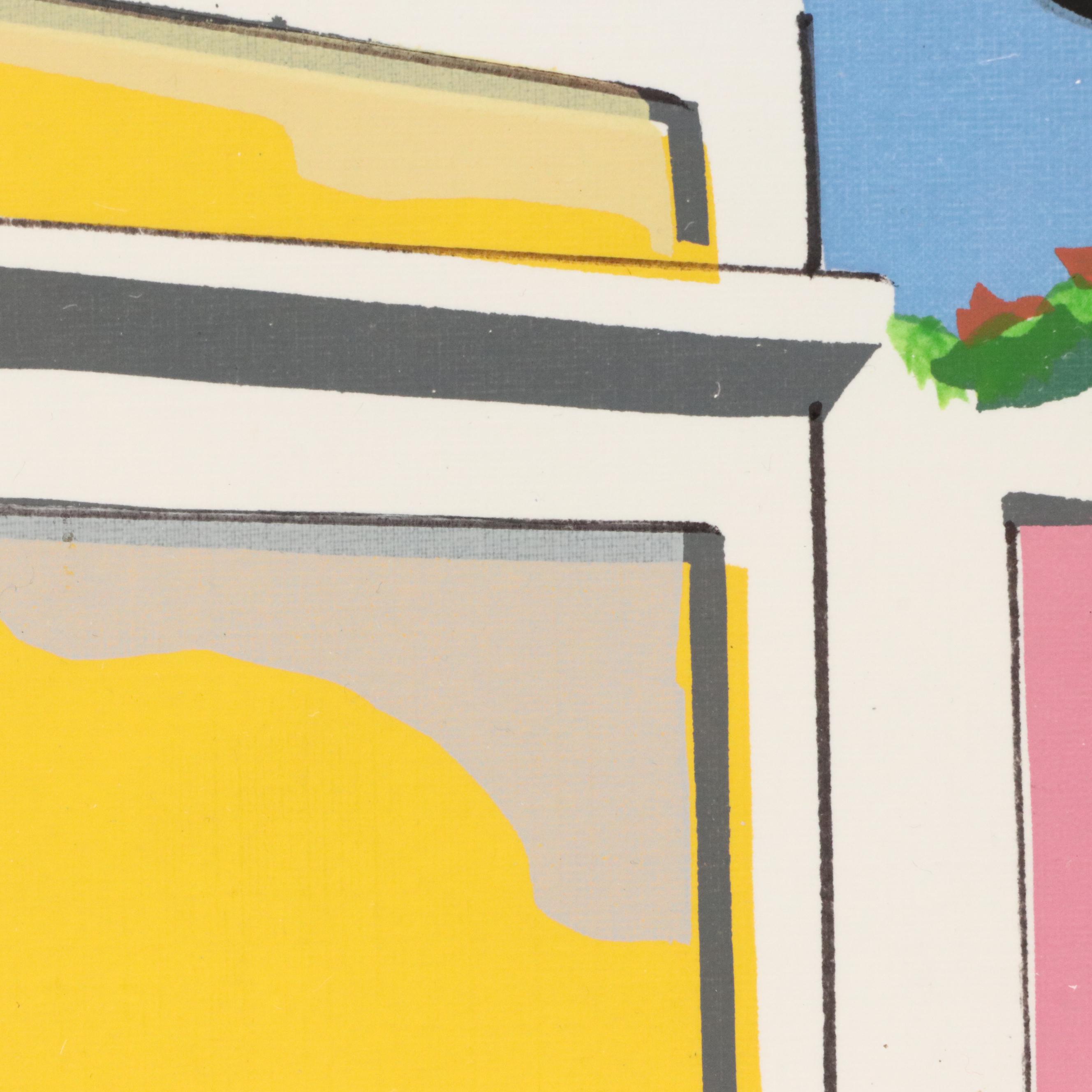 Wilfred Labiosa Serigraph of Parrot on Streetlamp