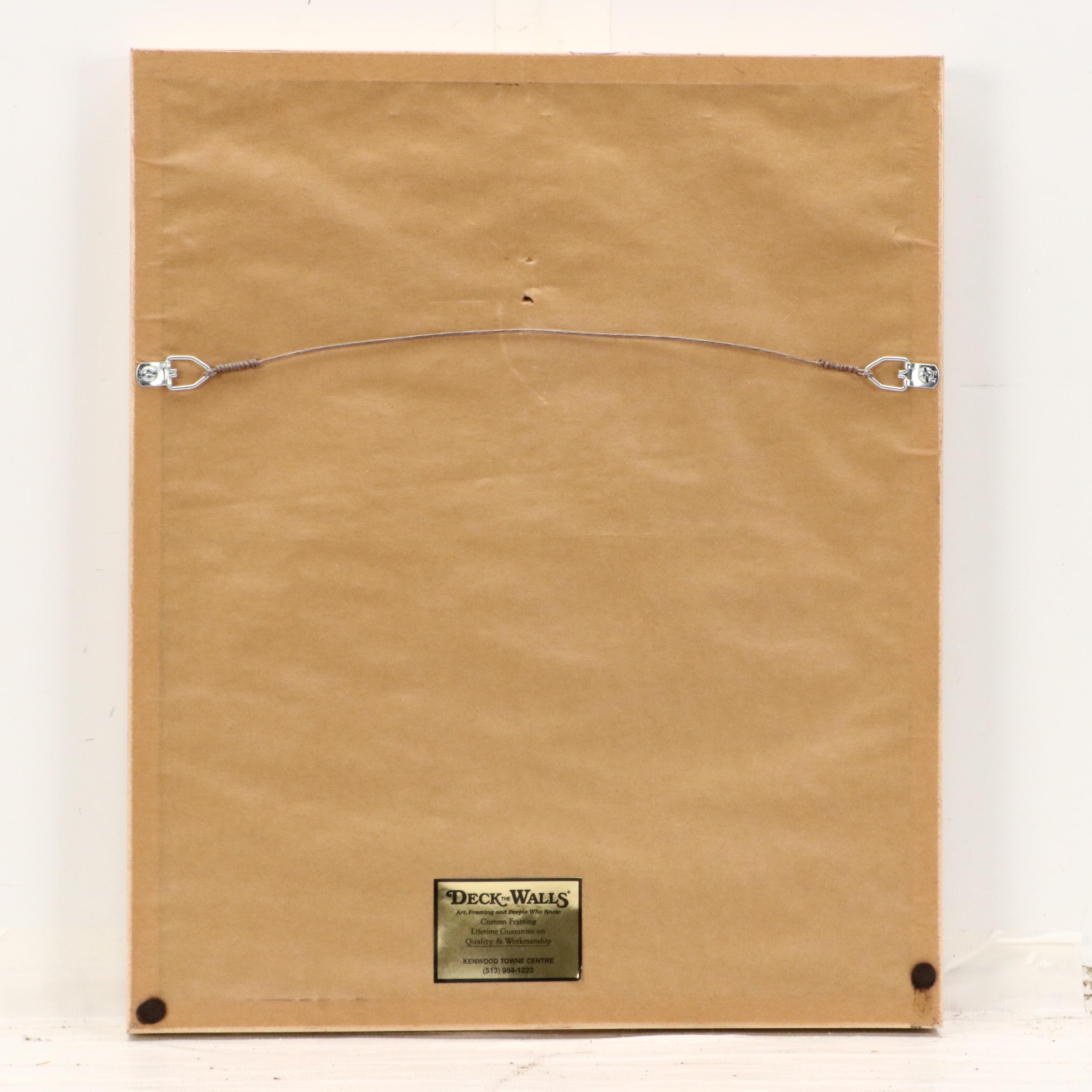 Wilfred Labiosa Serigraph of Parrot on Streetlamp