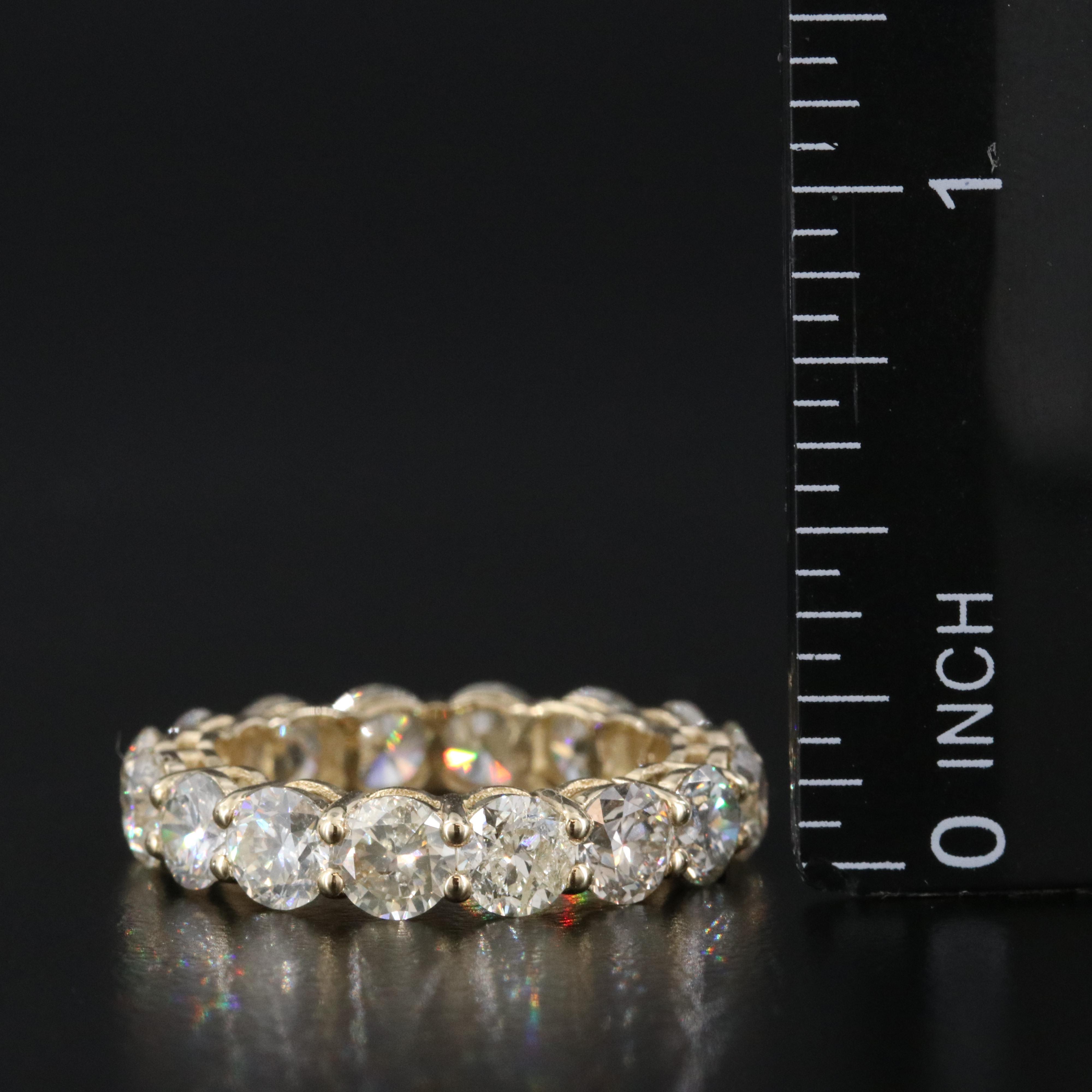 14K 6.09 CTW Diamond Eternity Band with IGI Report