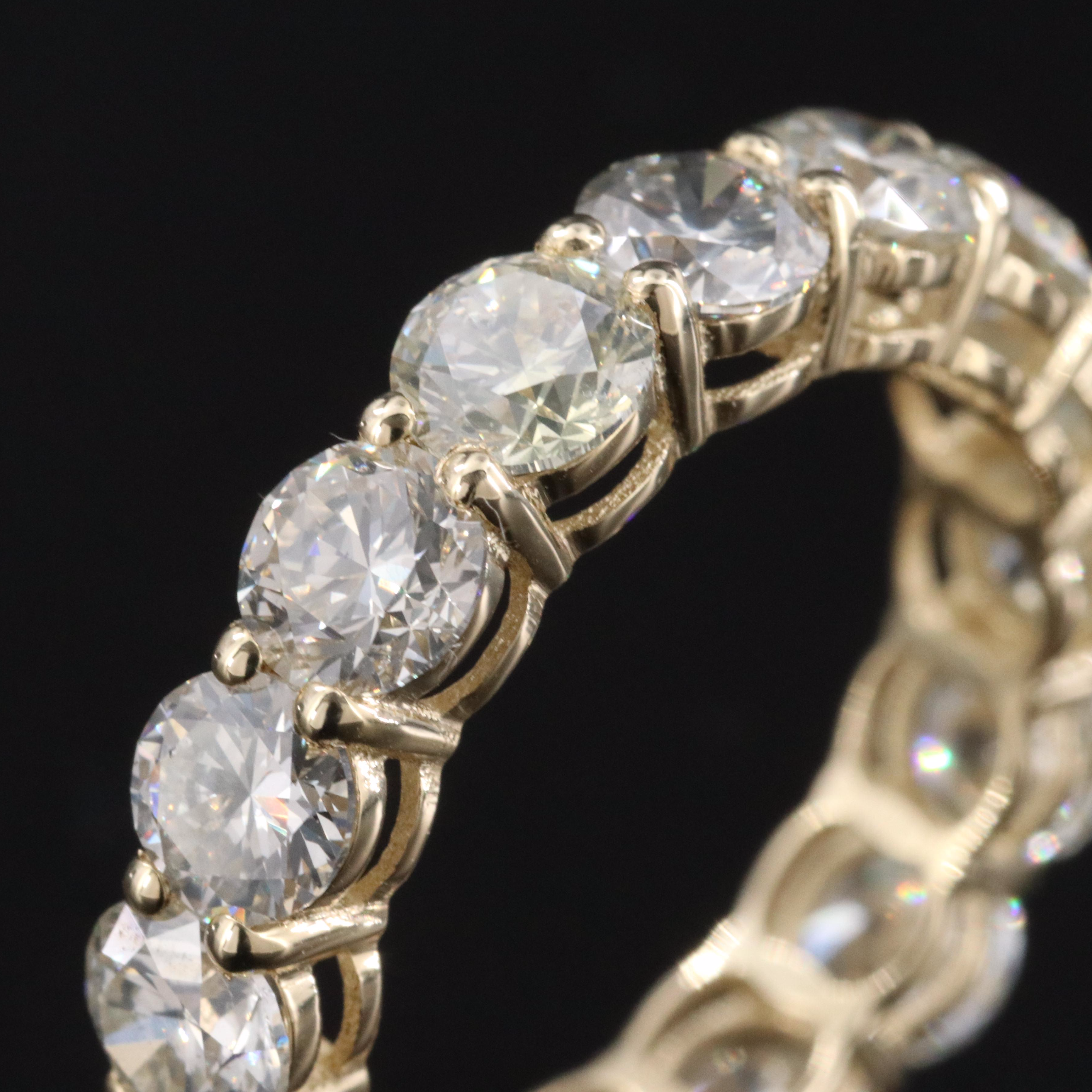 14K 6.09 CTW Diamond Eternity Band with IGI Report