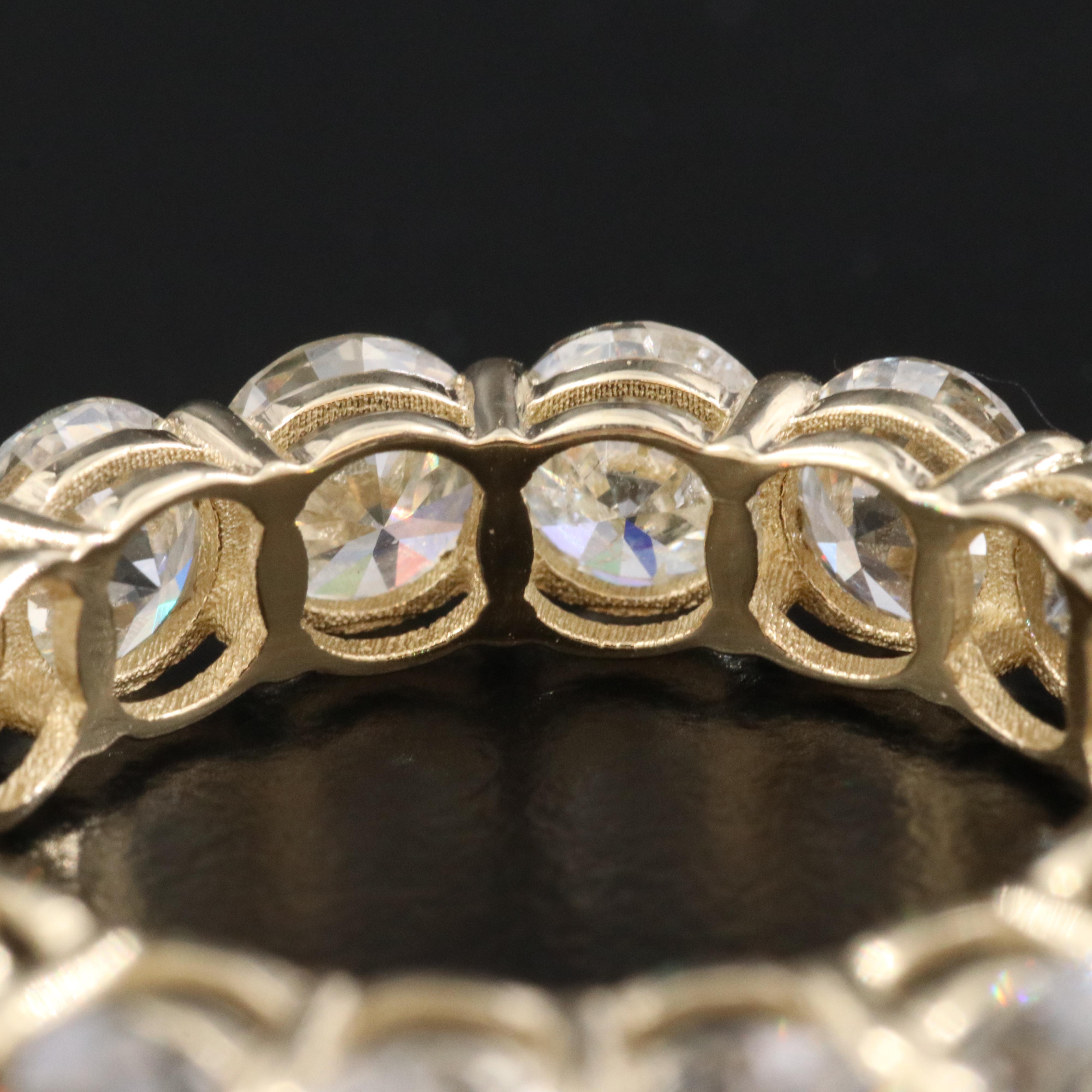 14K 6.09 CTW Diamond Eternity Band with IGI Report