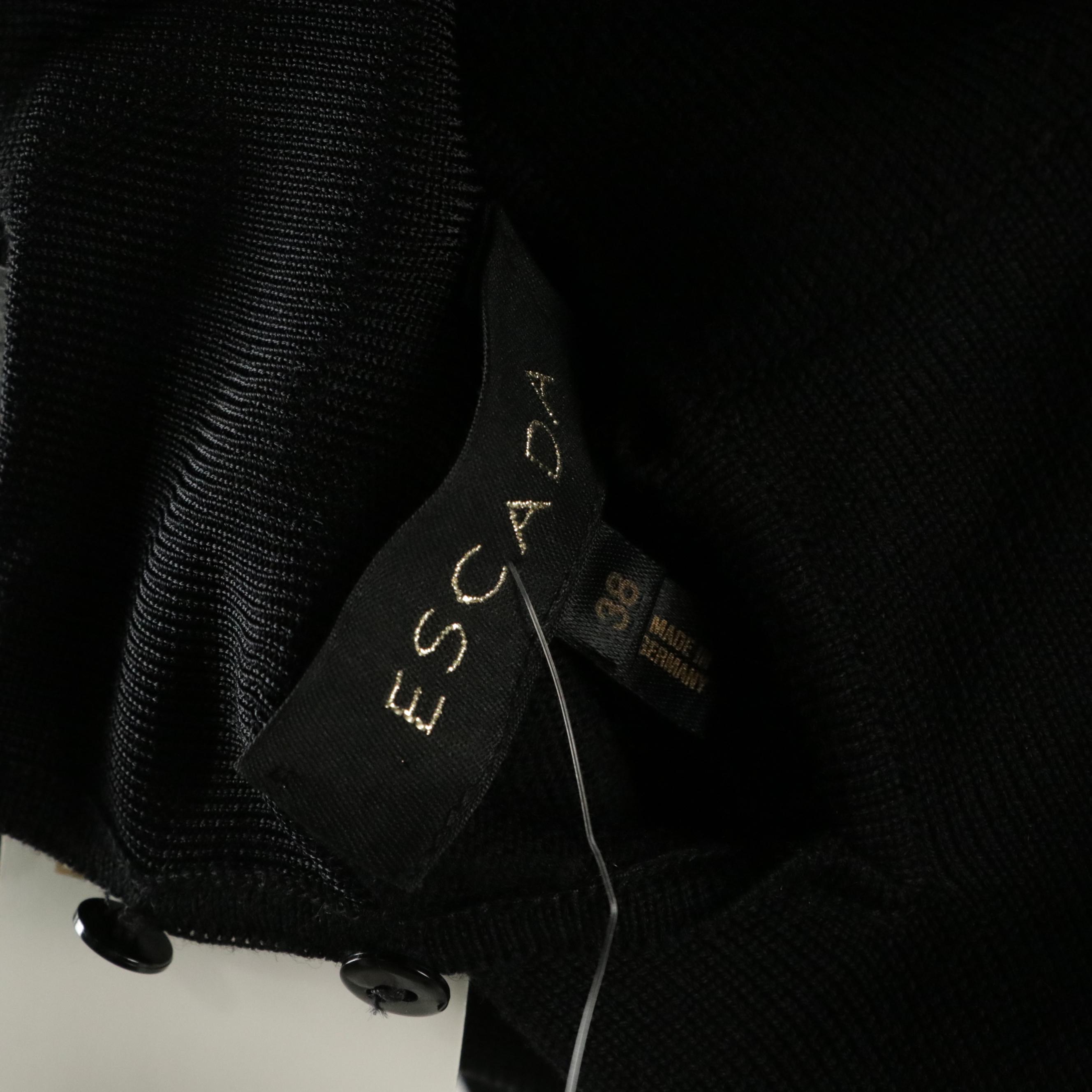 Escada Wool Blend Turtleneck with Wool Blend and Faux Leather Skirt with Tags