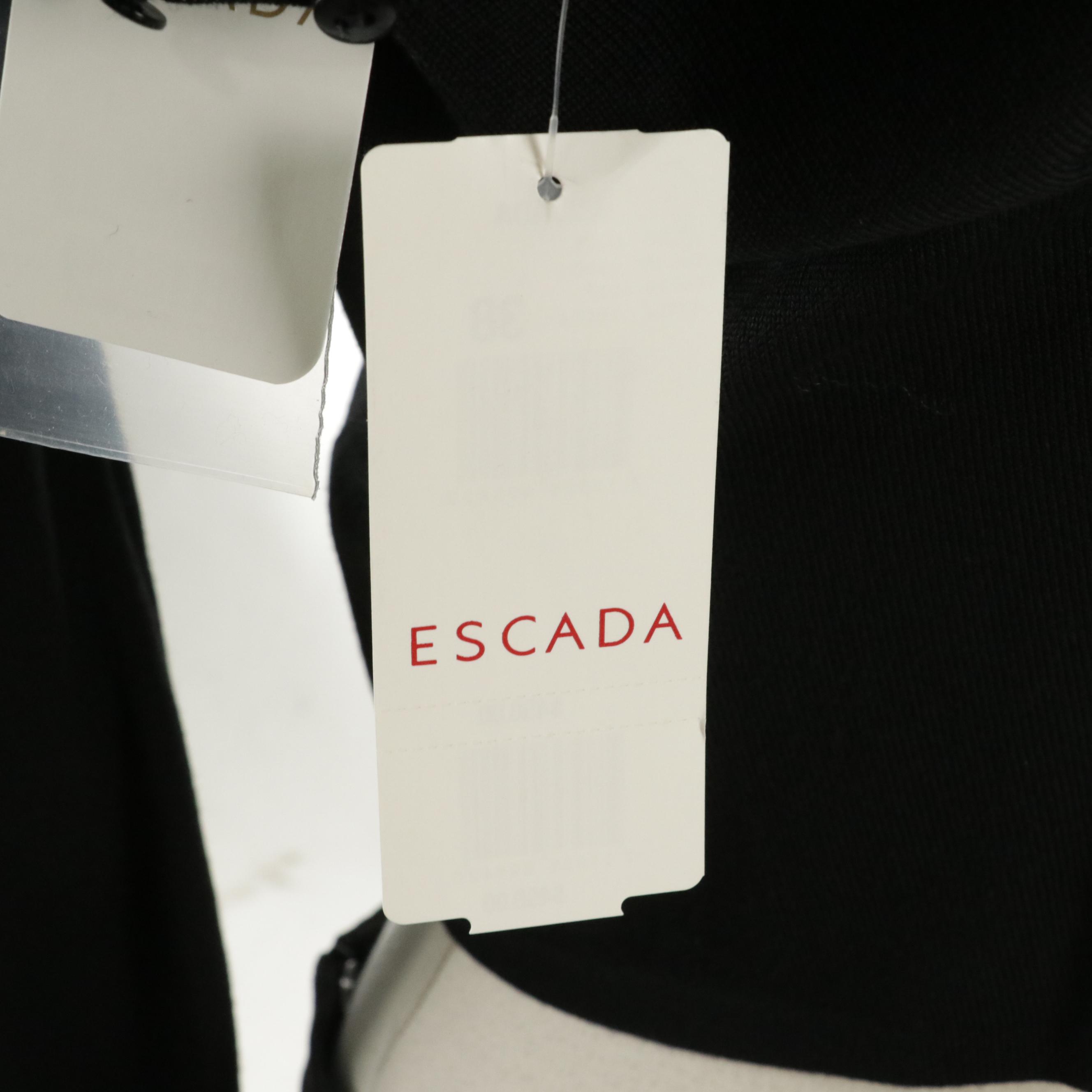 Escada Wool Blend Turtleneck with Wool Blend and Faux Leather Skirt with Tags