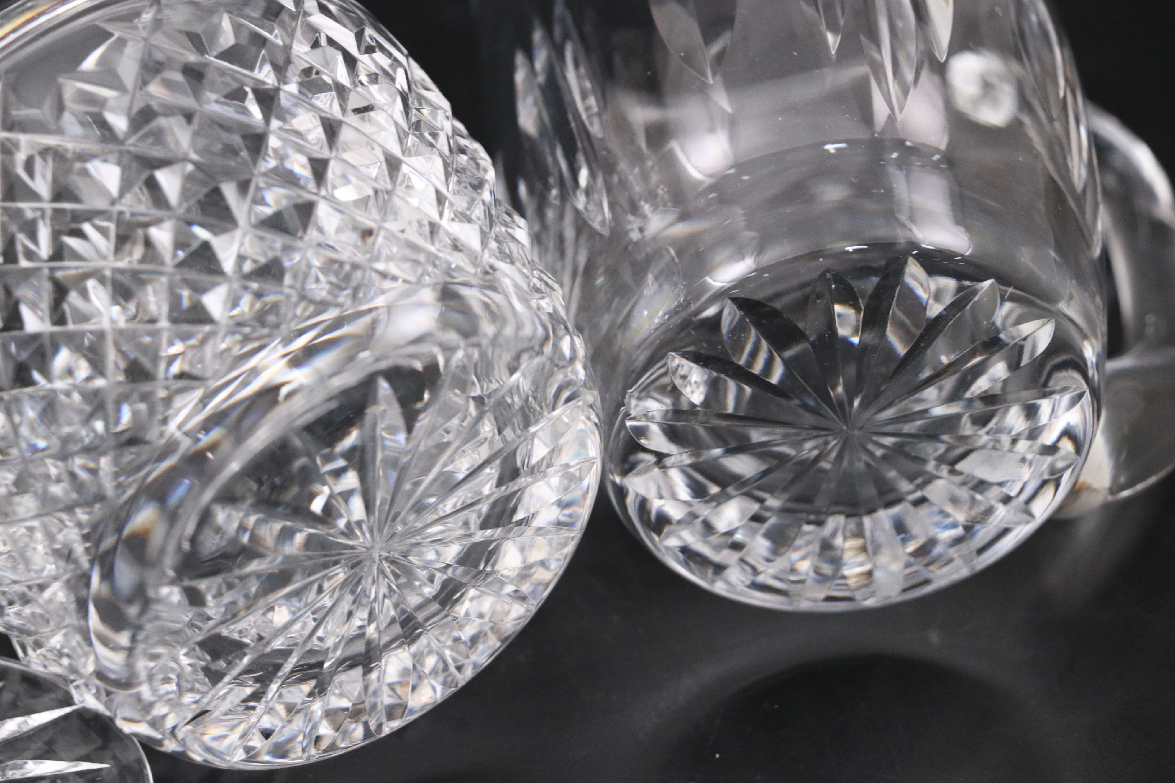 Waterford Crystal Creamer and Vase with Other Crystal Table Accessories