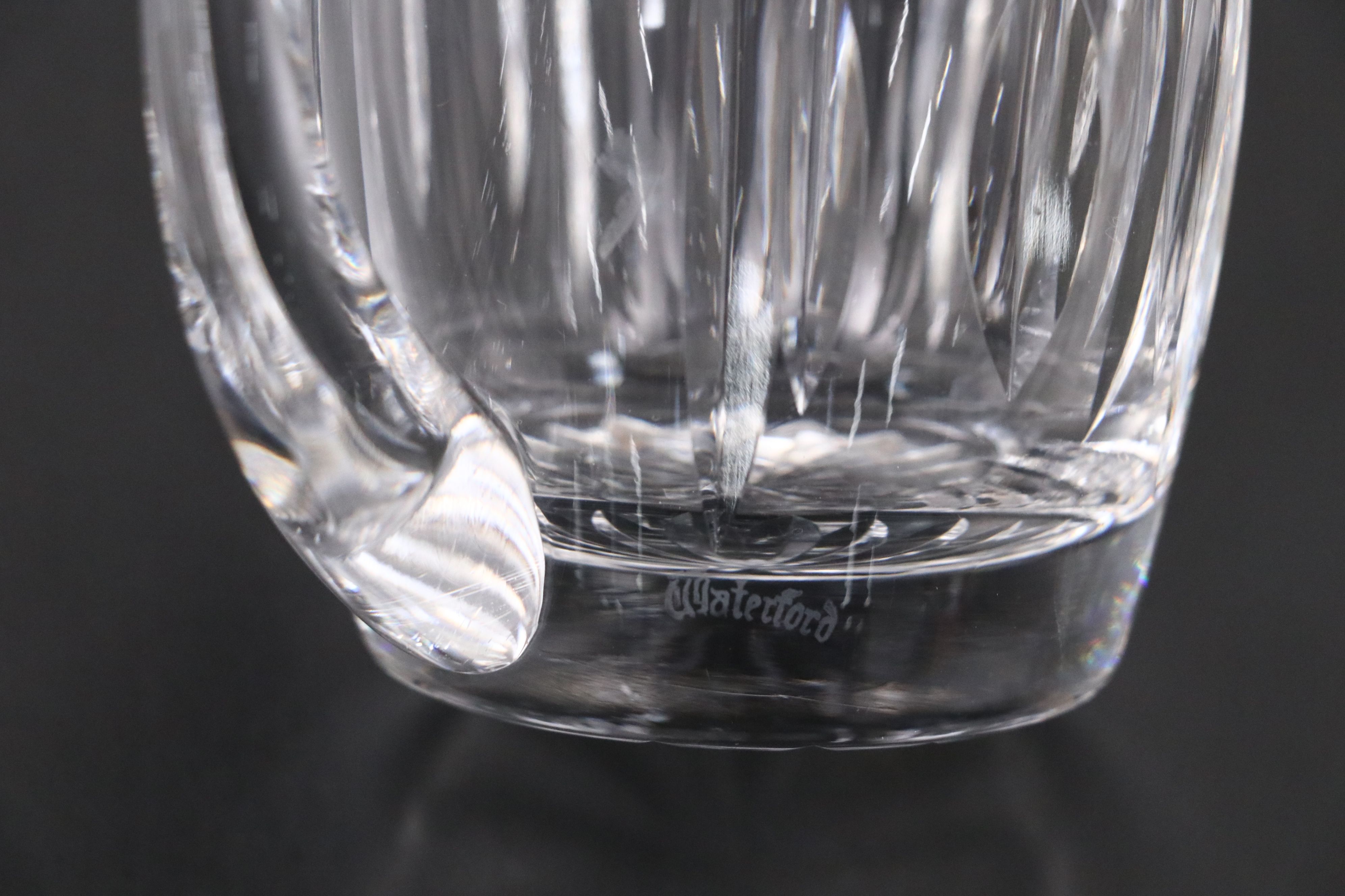 Waterford Crystal Creamer and Vase with Other Crystal Table Accessories