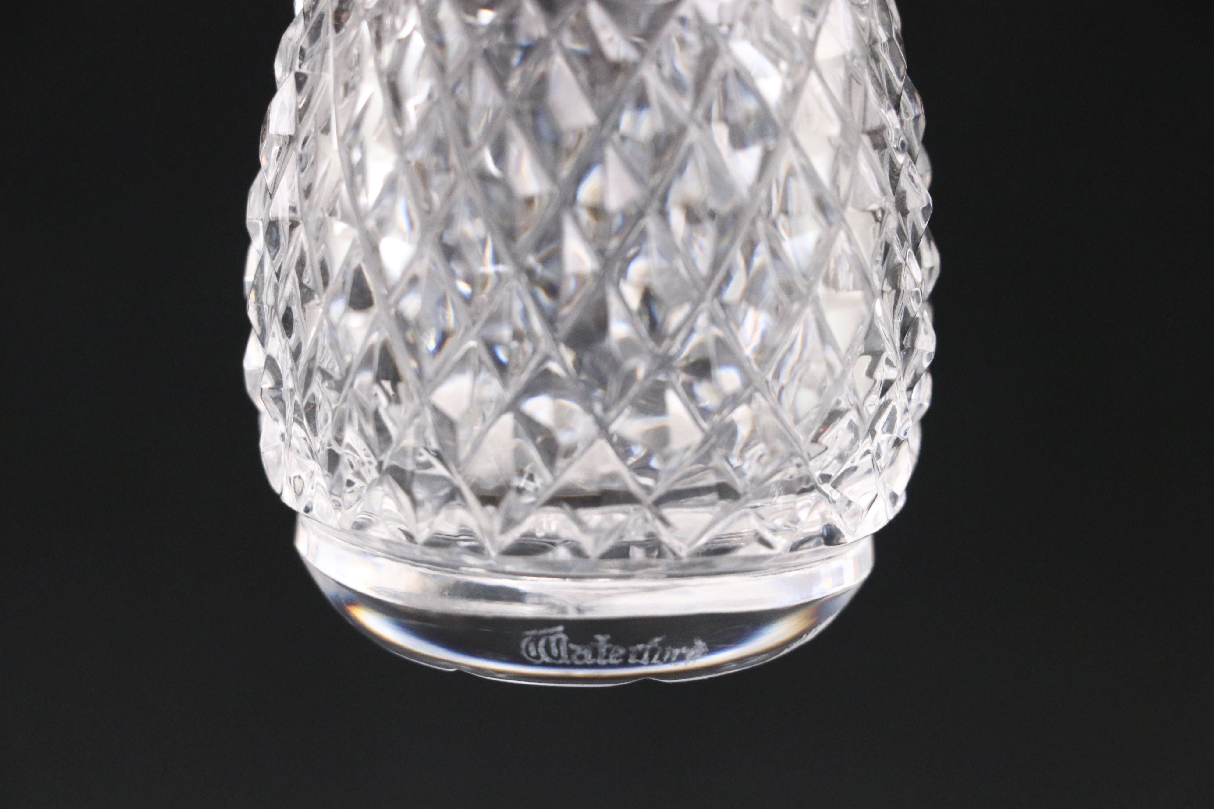 Waterford Crystal Creamer and Vase with Other Crystal Table Accessories