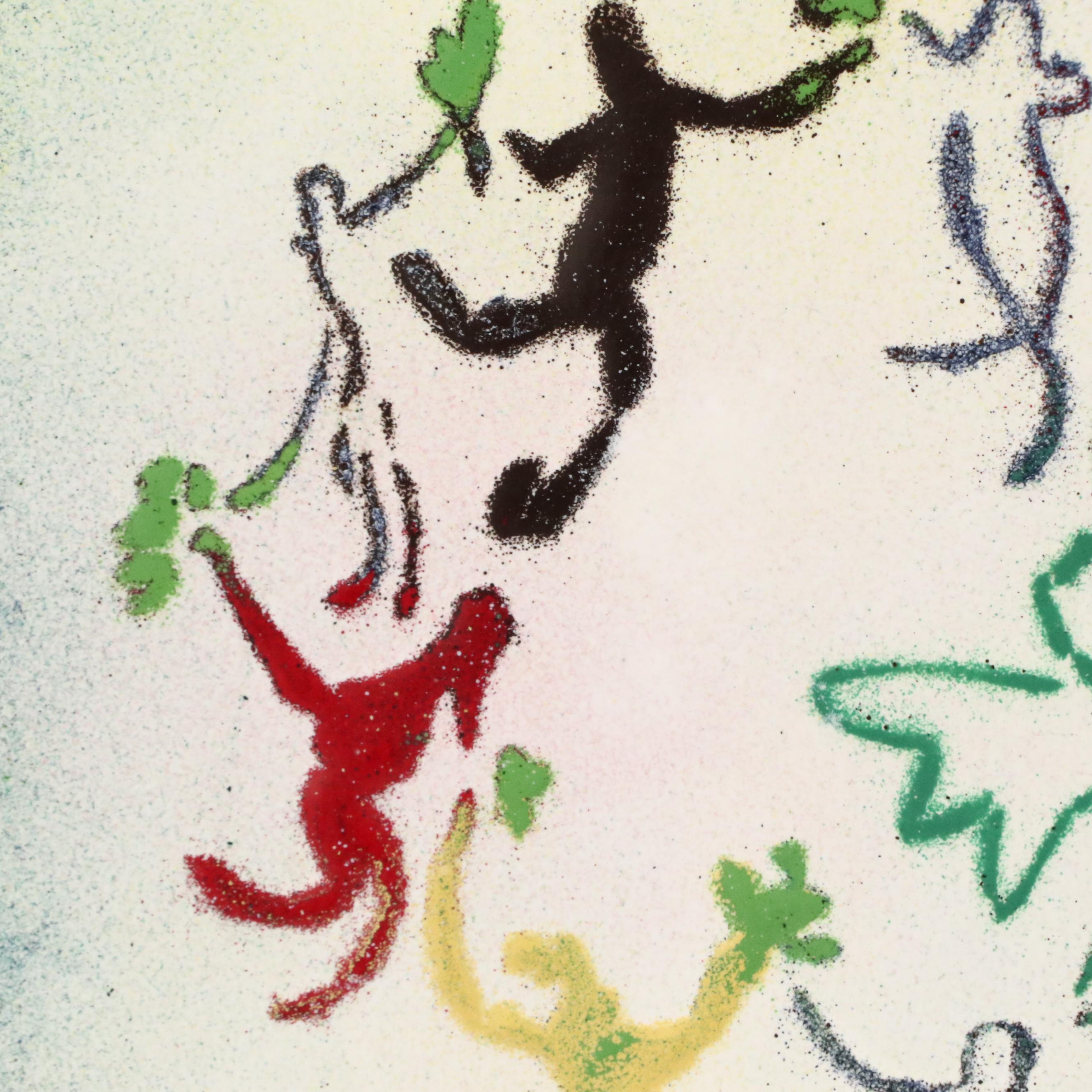 Embossed Enamel Painting After Pablo Picasso "La Ronde de la Jeunesse"