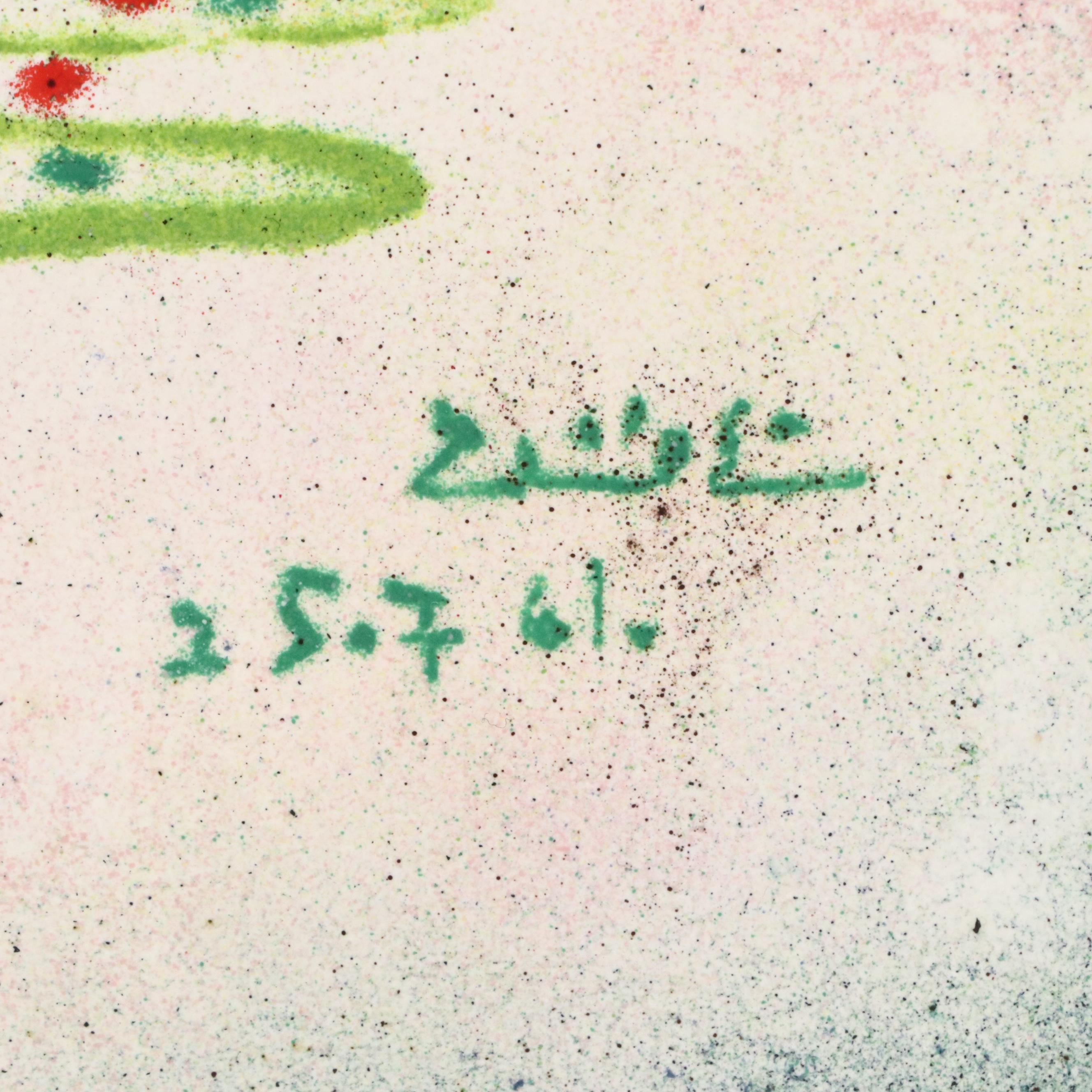 Embossed Enamel Painting After Pablo Picasso "La Ronde de la Jeunesse"