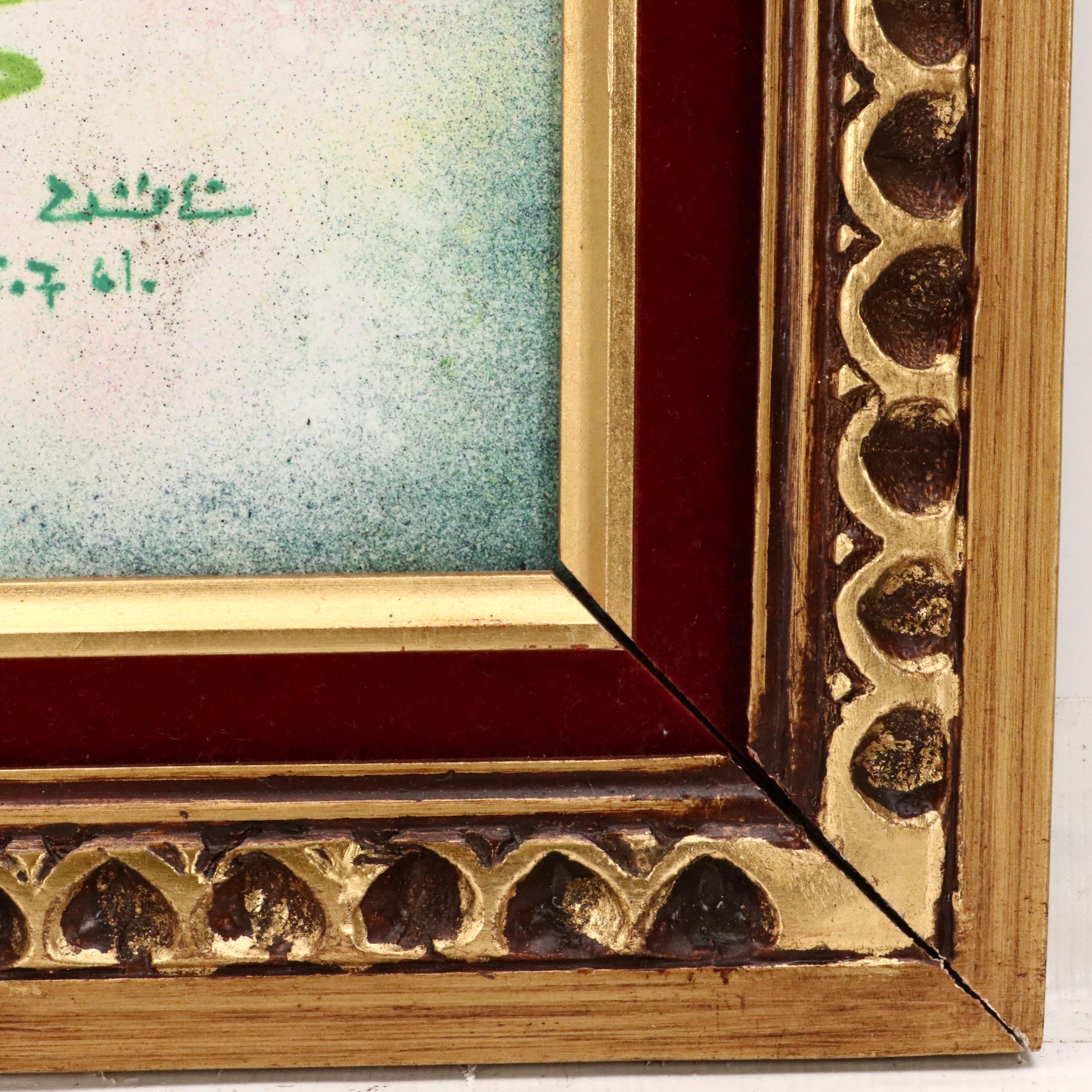 Embossed Enamel Painting After Pablo Picasso "La Ronde de la Jeunesse"