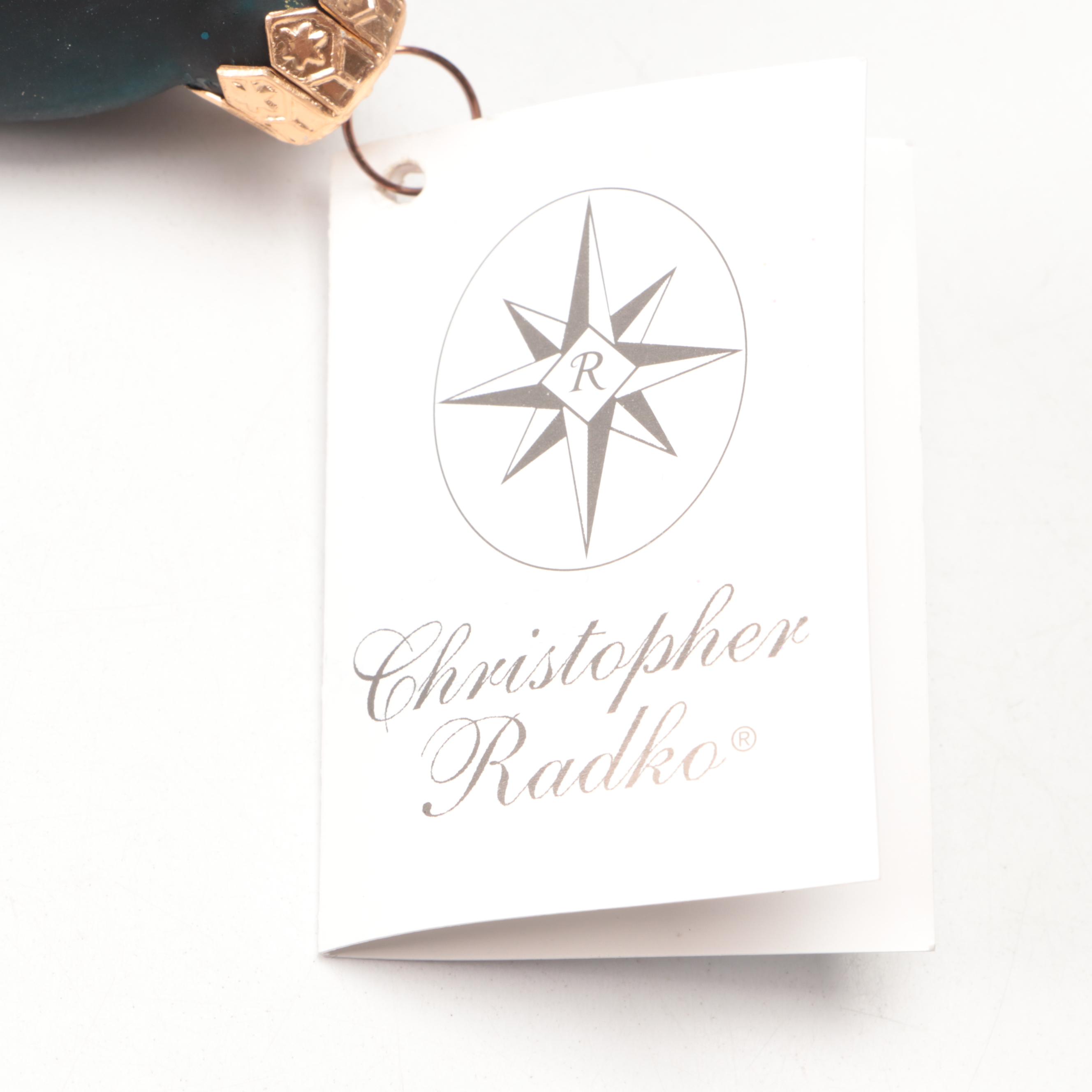 Christopher Radko "Downhill Mickey" and More Mold-Blown Glass Ornaments