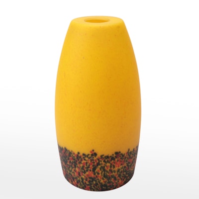 Mold-Blown Yellow and Confetti Satin Glass Pendant Shade Mold-Blown Yellow and Confetti Satin Glass Pendant Shade
