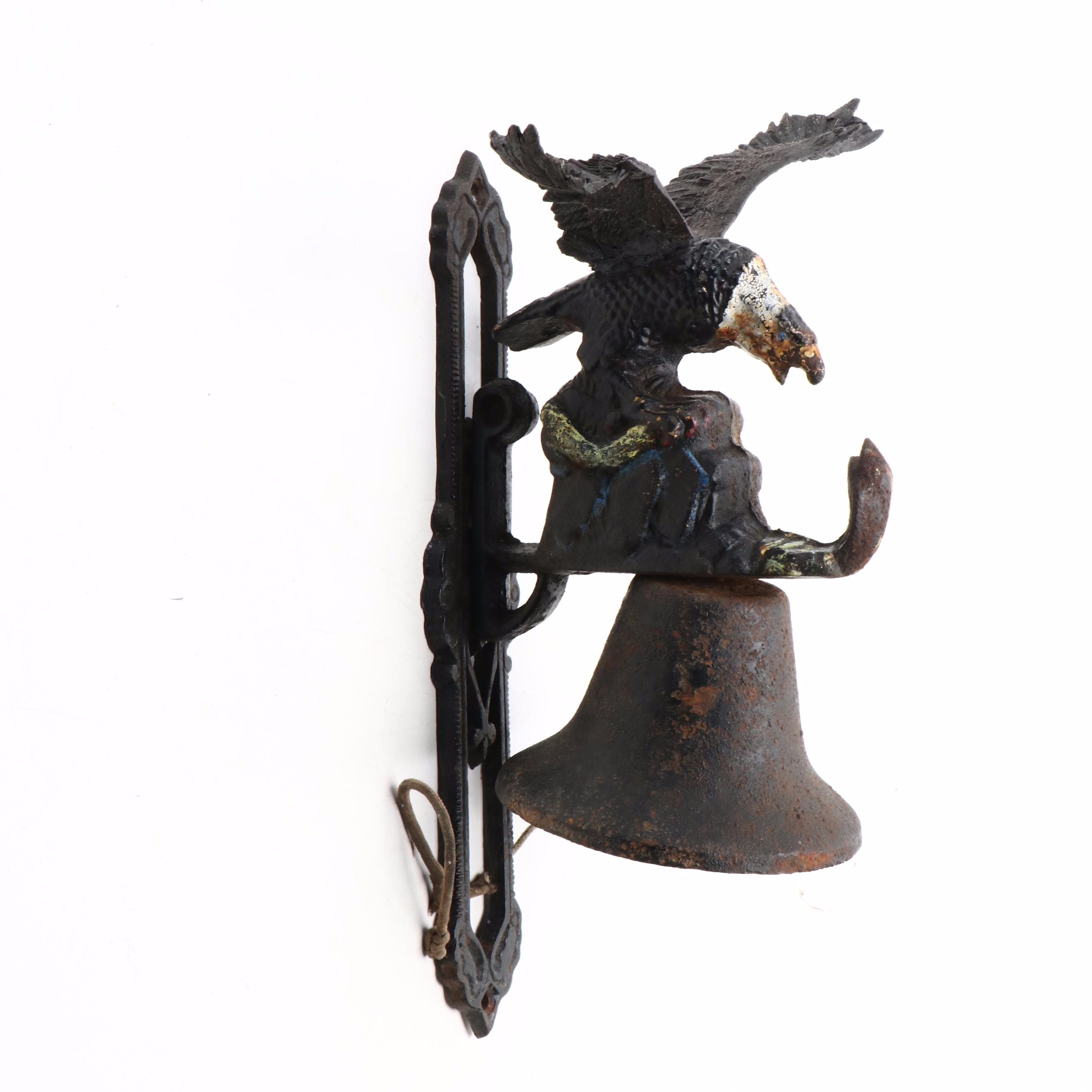 Cast Iron Wall-Mounted Eagle Dinner Bell