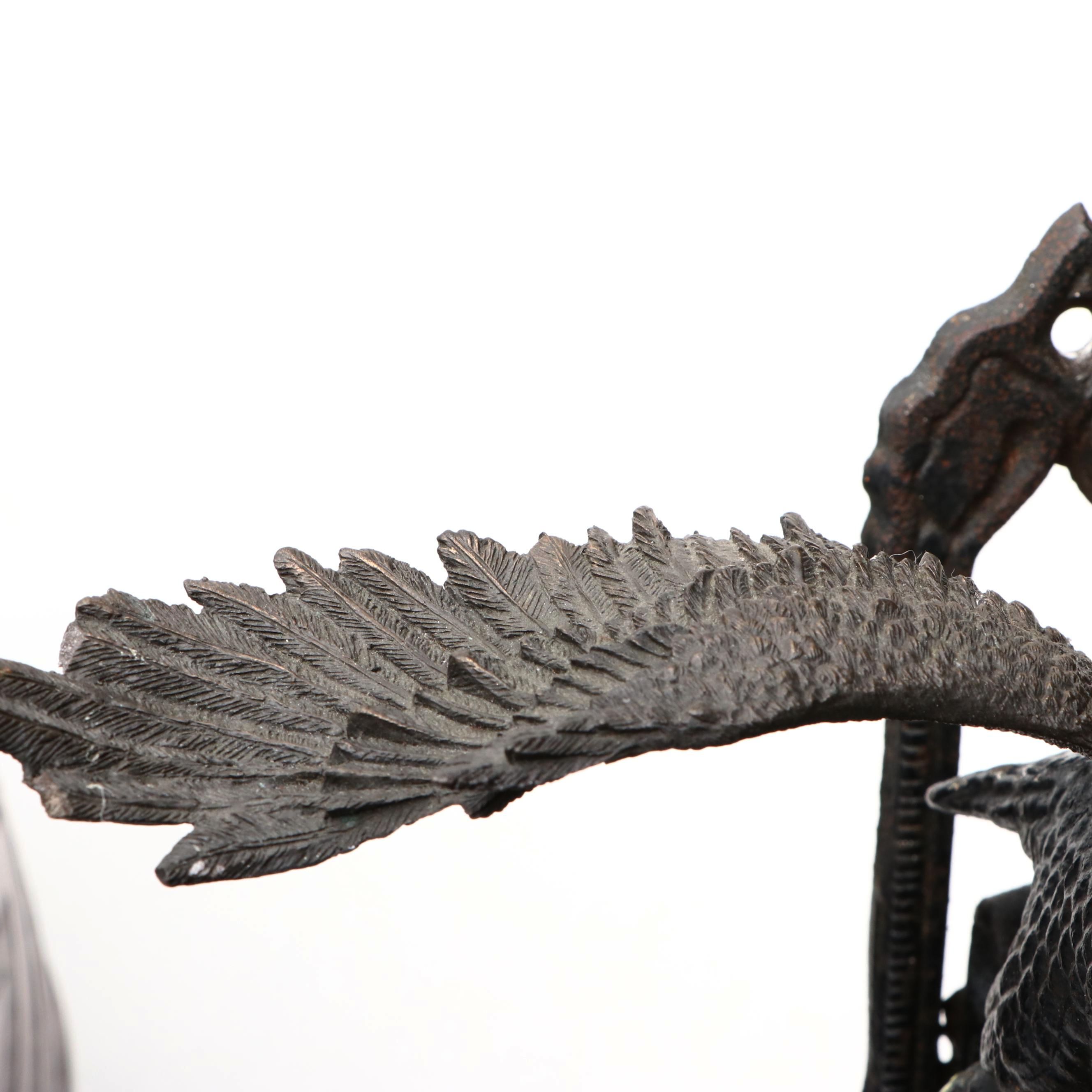 Cast Iron Wall-Mounted Eagle Dinner Bell