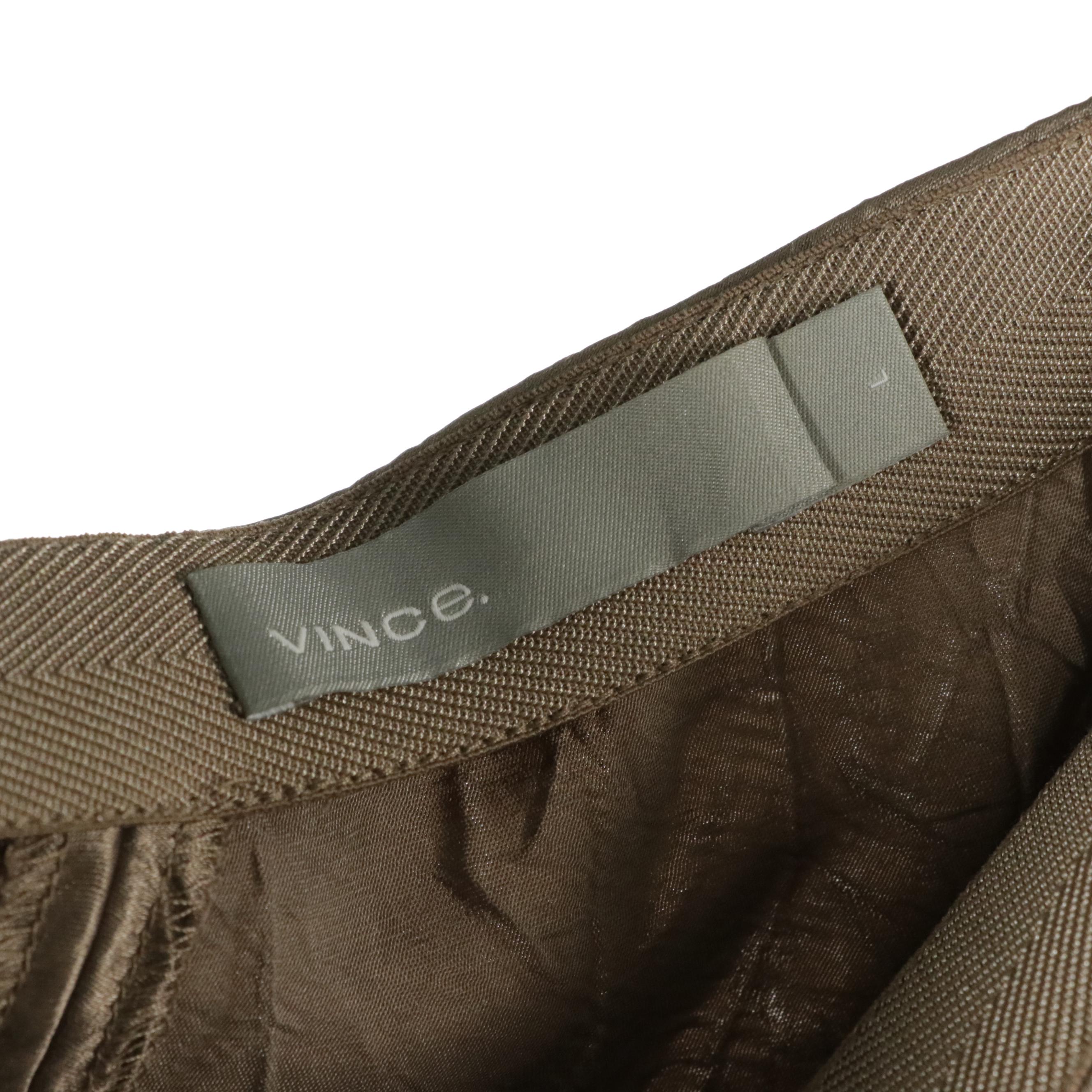 Vince White Linen Maxi Shirt Dress & Midi Skirt, Helmut Lang Leather & Other Top