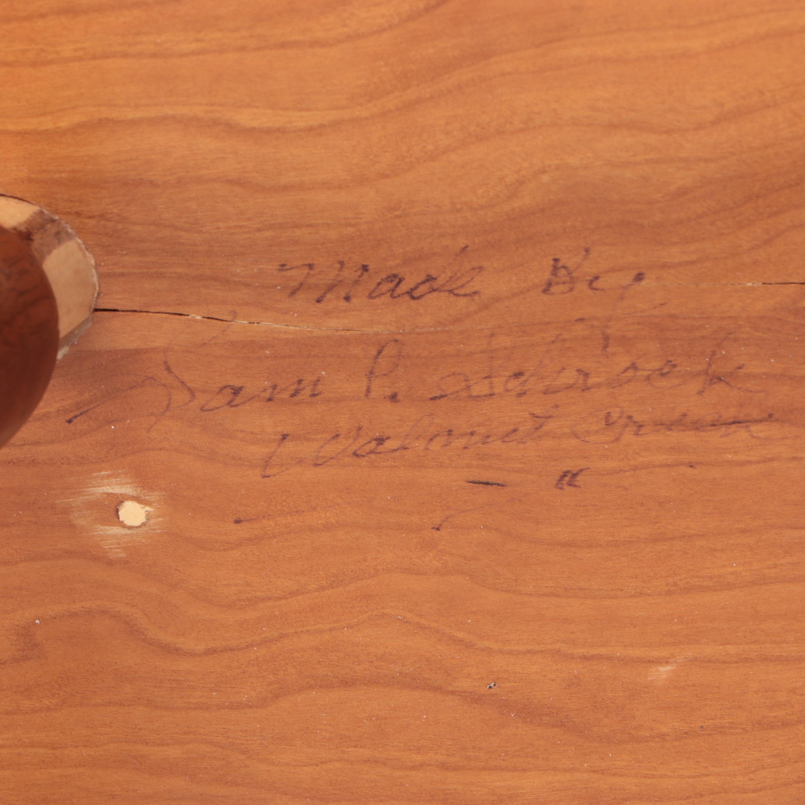 Folk Art Segmented and Turned Wood Stool