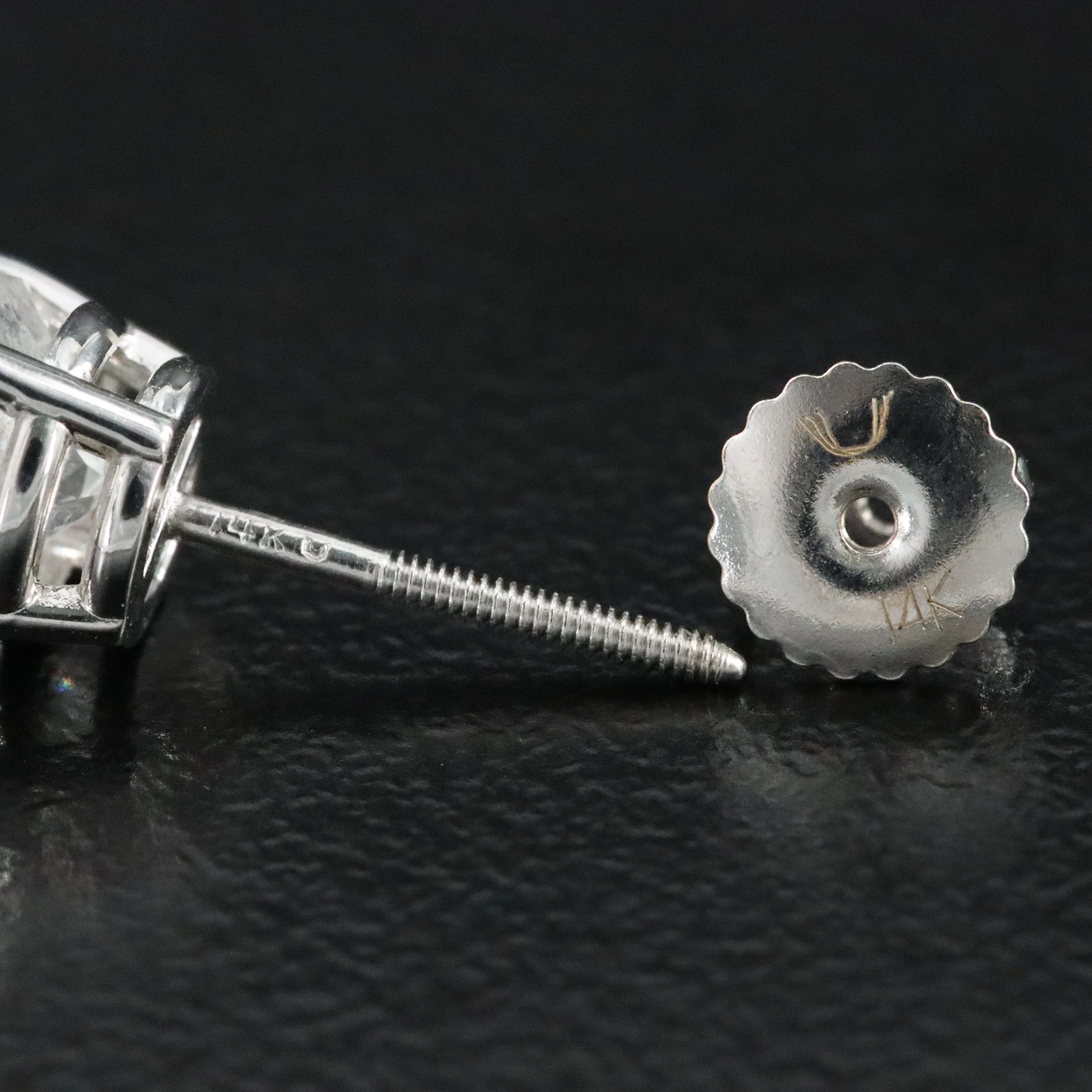 14K 2.02 CTW Diamond Solitaire Earrings