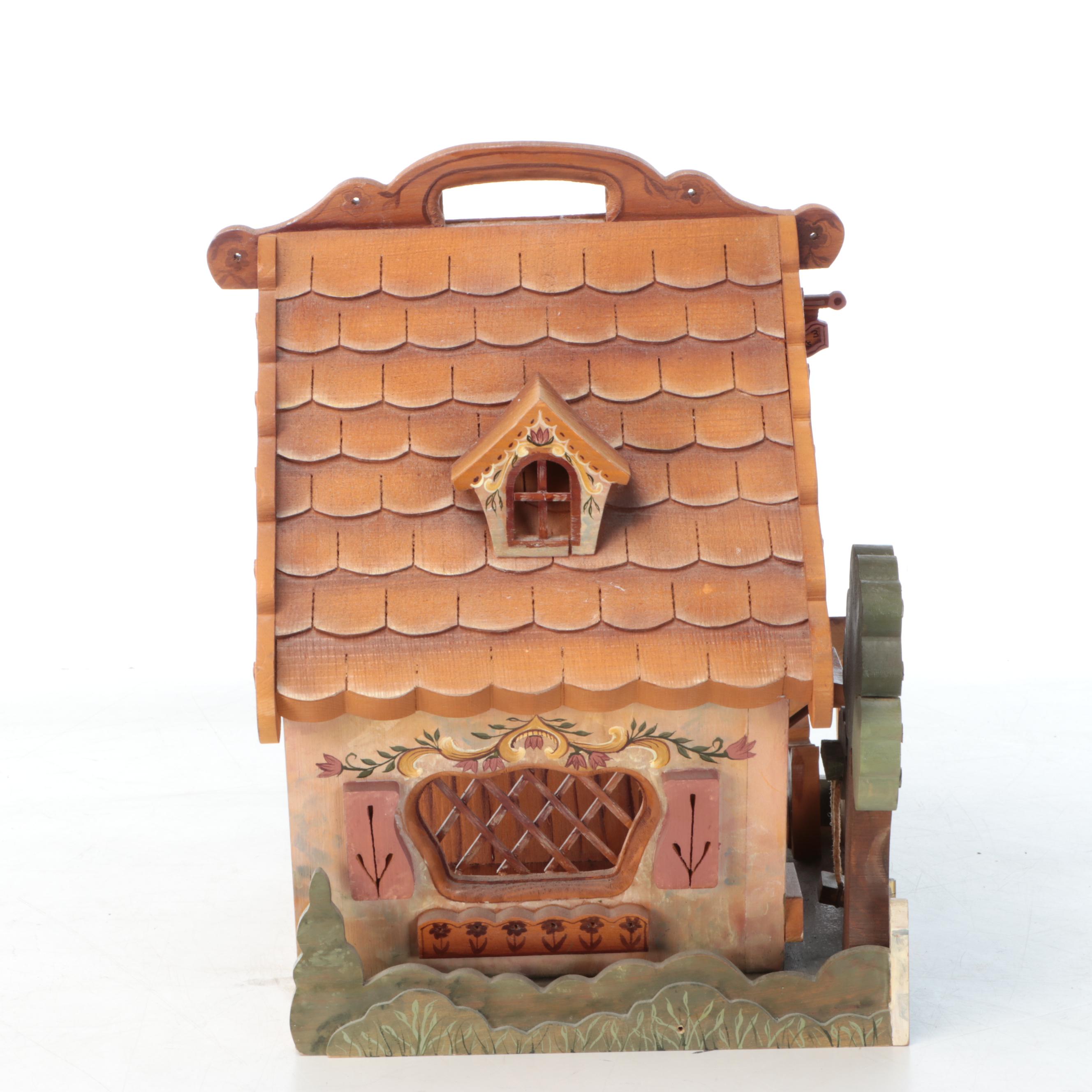 Carved Wooden Dollhouse